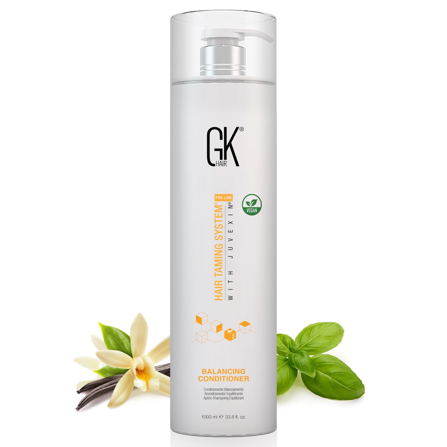 GK HAIR Global Keratin Balancing Conditioner (33.8 Fl Oz/1000ml) For Oily & Color Treated Hair Daily Use After Shampoo Conditioning Deep Cleanser & Impurities Remover Restores pH Levels