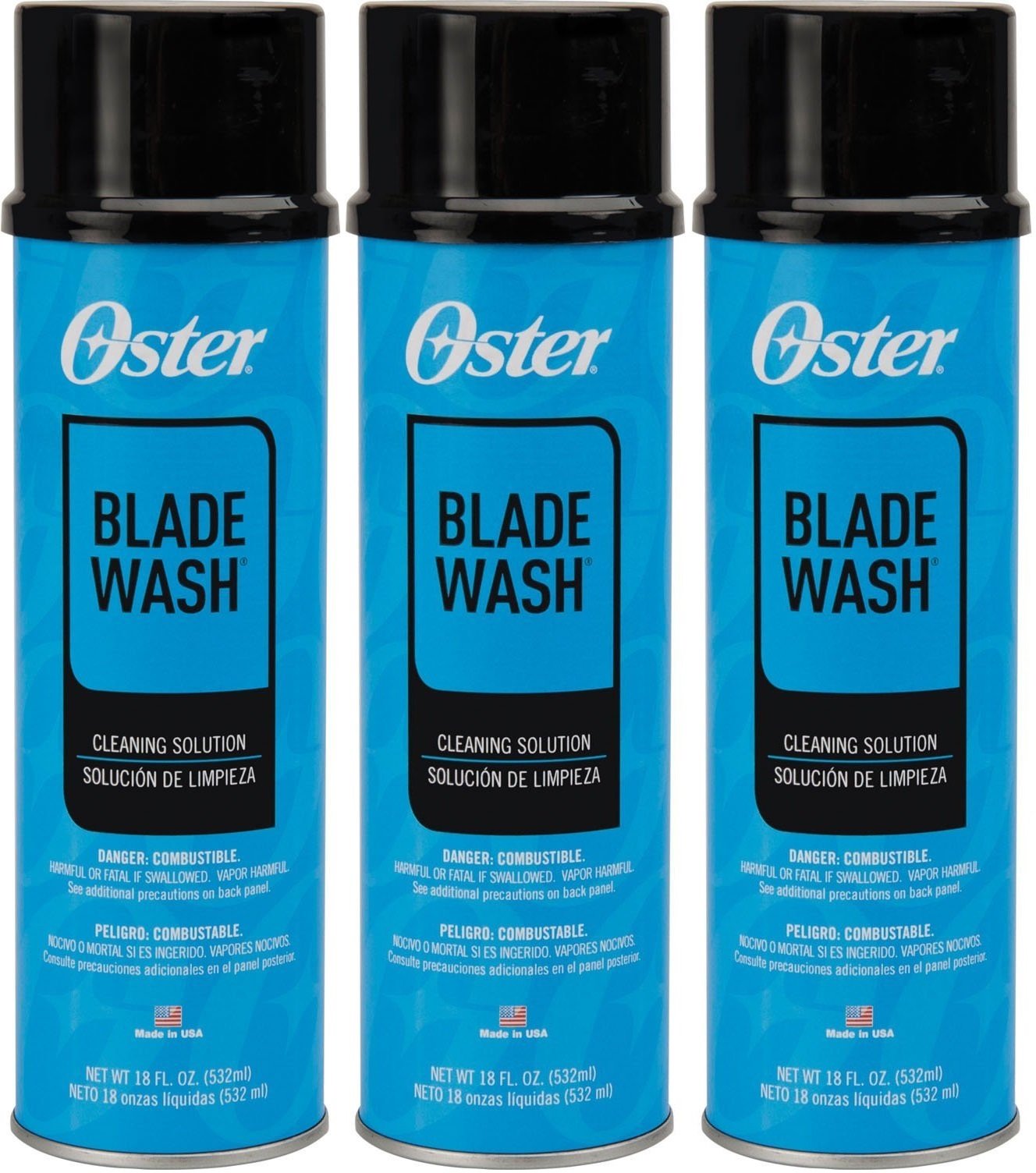(3 Pack) Oster Blade Wash Liquid Blade Dip, 18-Ounces