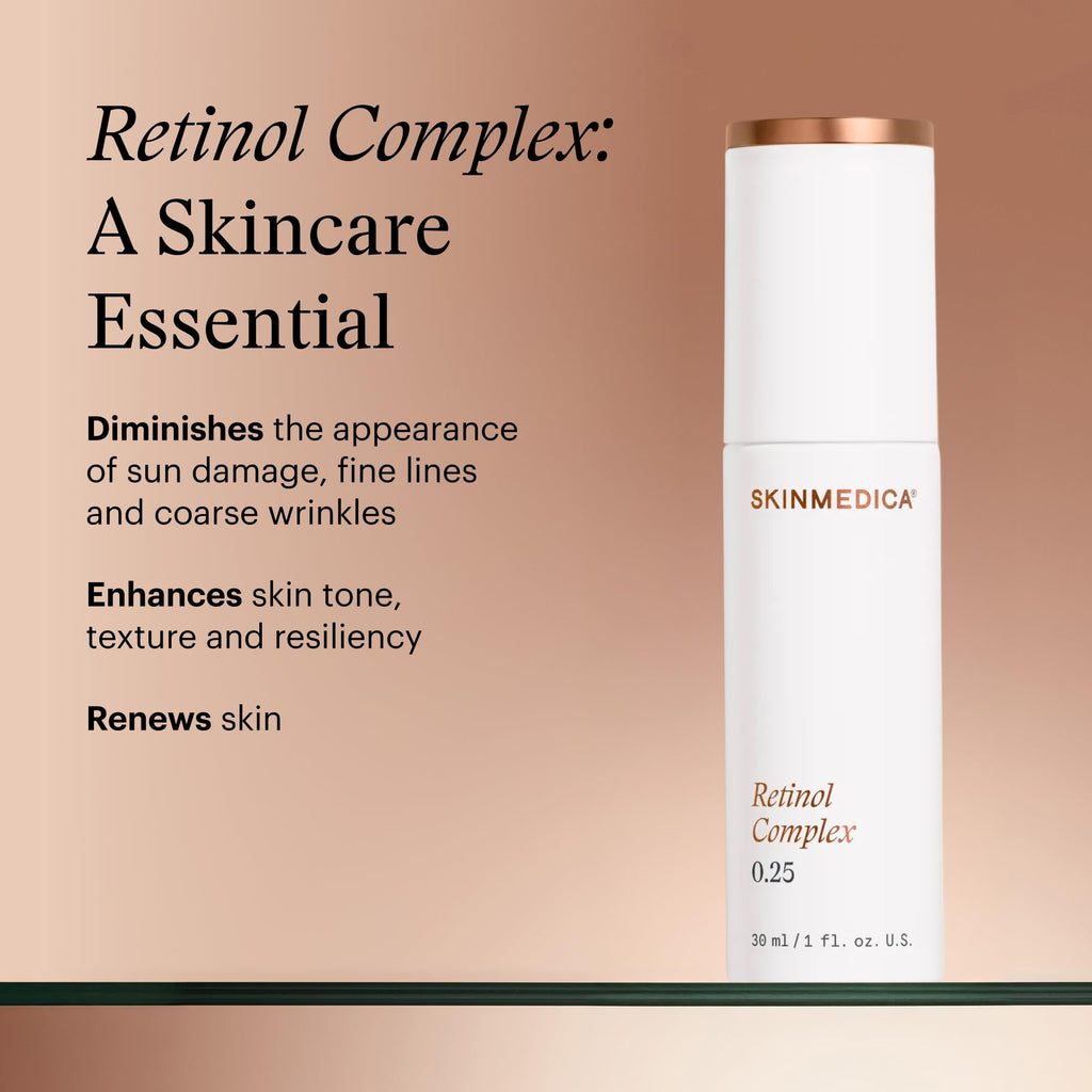 SkinMedica Retinol 0.25 Complex - Retinol Serum for Face, Age-Defying Advanced Retinol Cream That Renews Skin and Diminishes the Appearance of Fine Lines and Wrinkles, 1 Fl Oz
