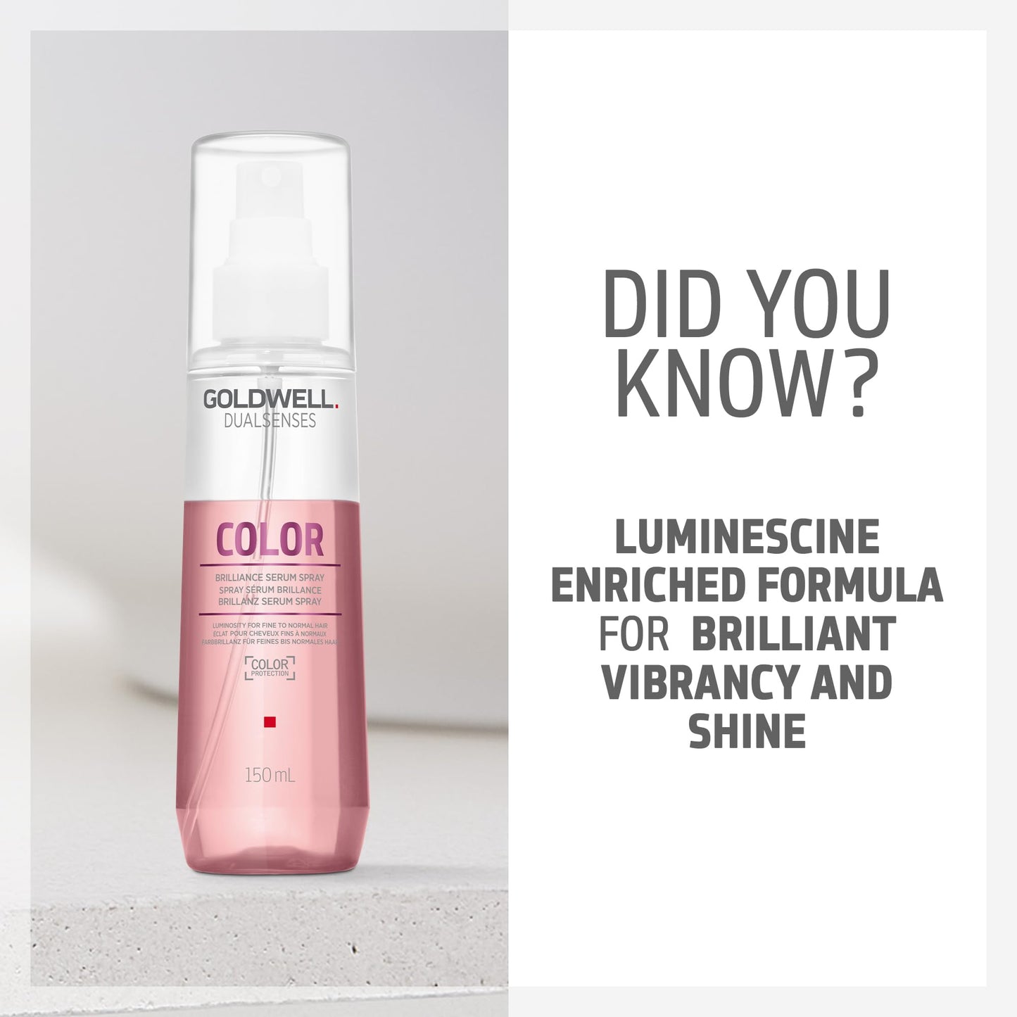 Goldwell Dualsenses 亮彩精华喷雾 150 毫升（包装可能有所不同）