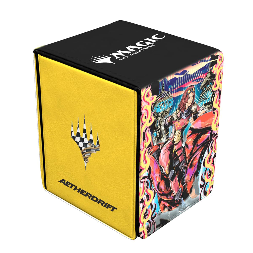 Ultra Pro - Aetherdrift Chandra, Spark Hunter Alcove Flip Deck Box for Magic: The Gathering, Deck Holder, MTG Accessory, Trading Card Case, Magic The Gathering D&D TCG Storage Box
