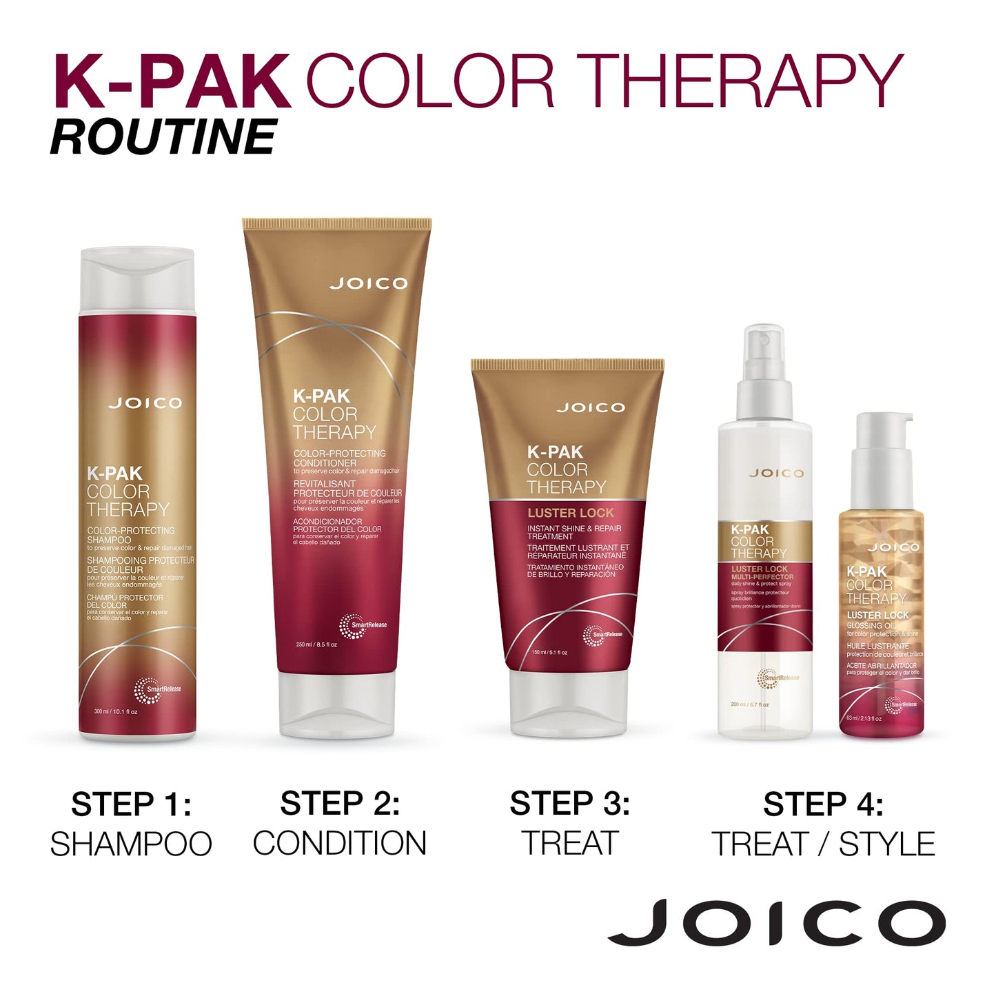Joico K-pak 色彩疗法洗发水和护发素（10.1 盎司）