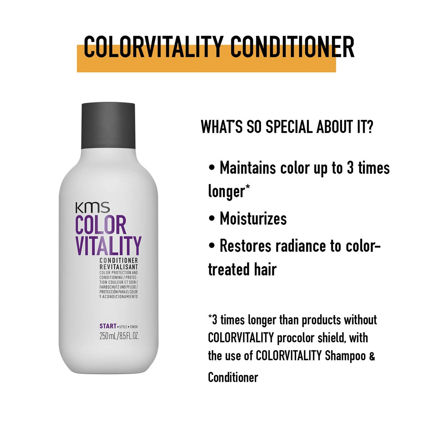 Après-shampoing KMS COLORVITALITY, 8,5 onces (paquet de 1)