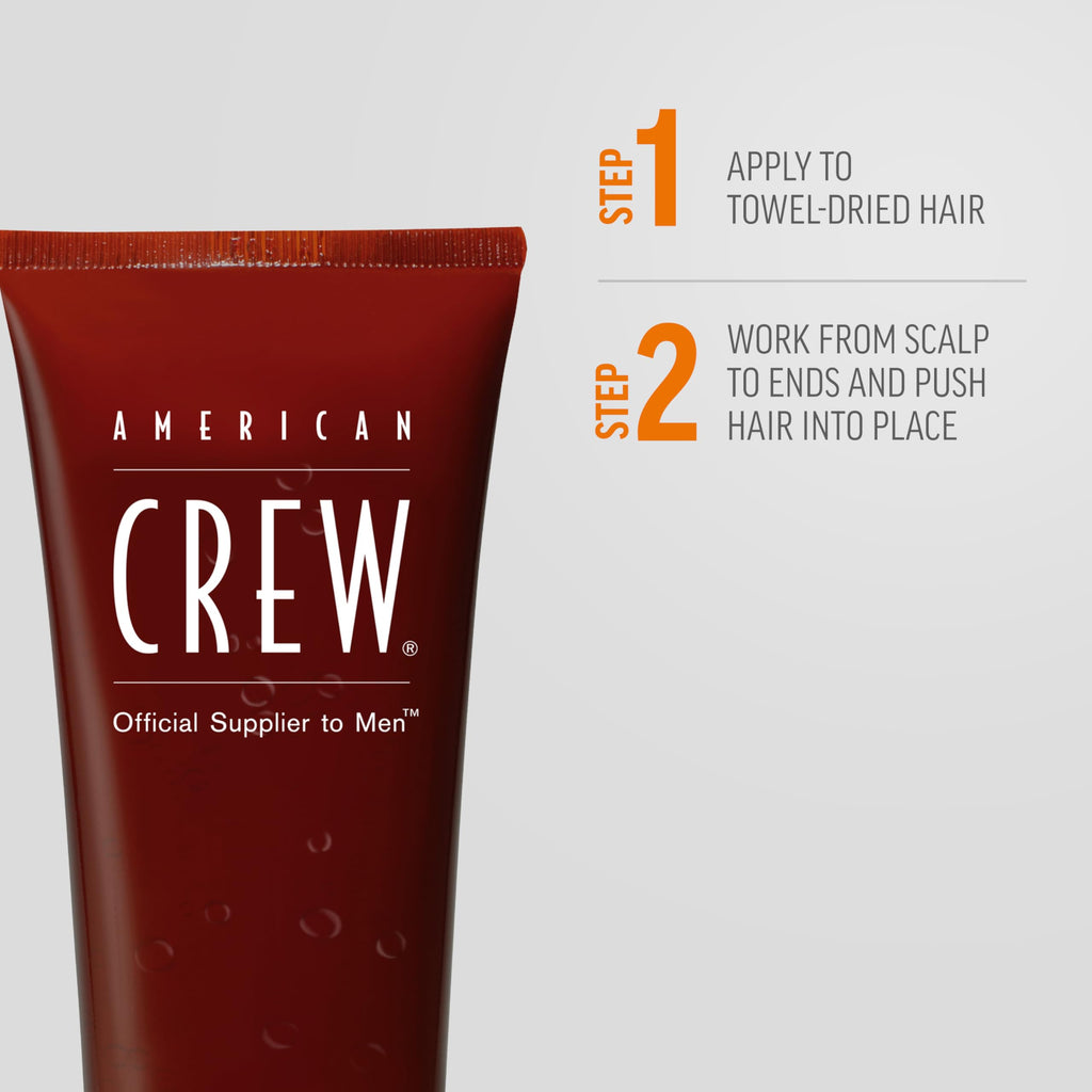 American Crew Men's Hair Gel, Firm Hold, Non-Flaking Styling Product, 13.1 fl oz