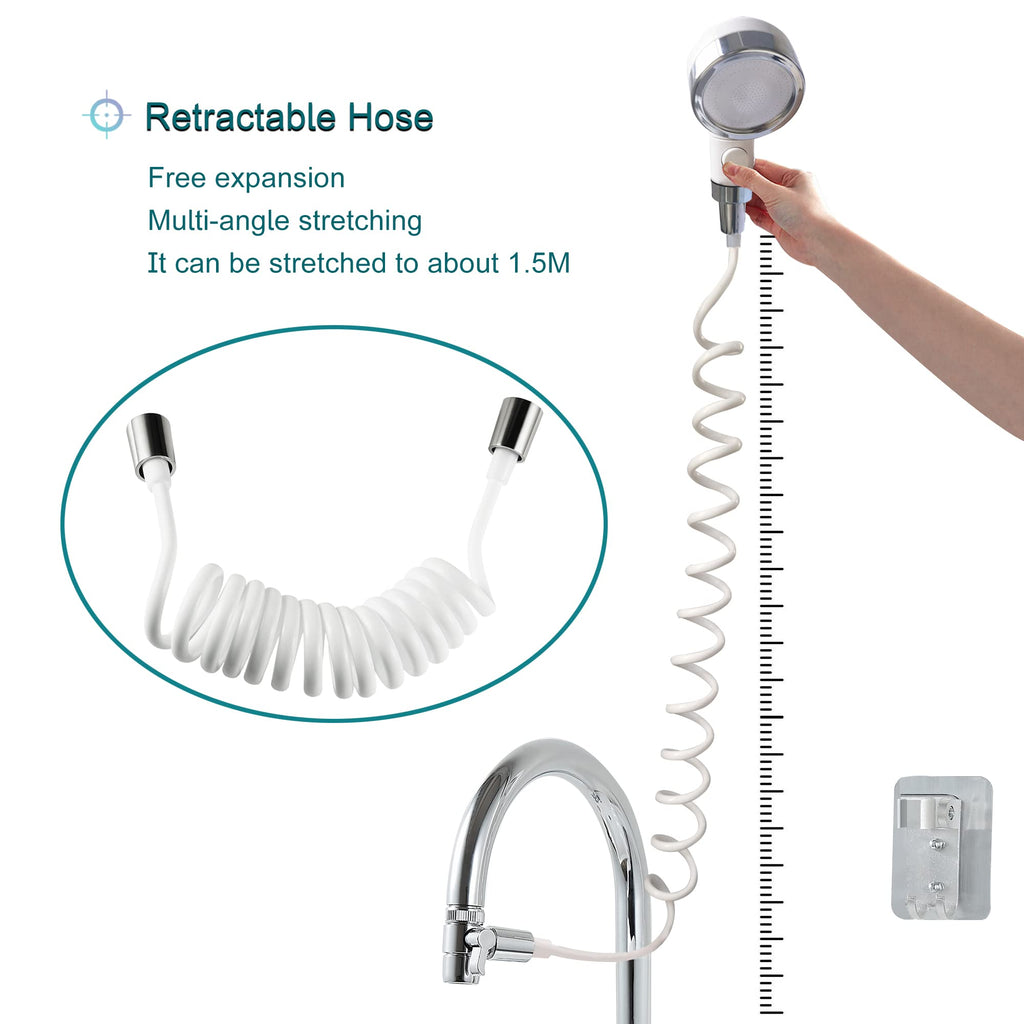 U-BCOO Sink Spray Rubber Hose Portable Shampoo Sprayer (Style 2)
