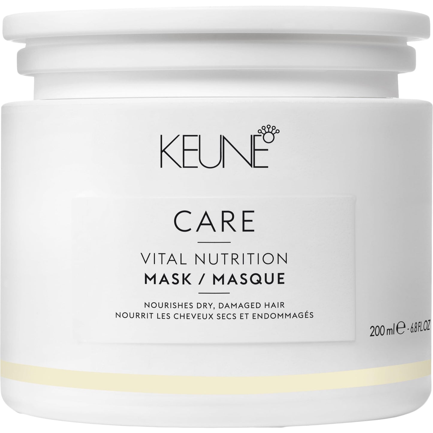 Keune Care 活力营养发膜，深层保湿修复，适用于干燥或受损发质，6.8 液体盎司