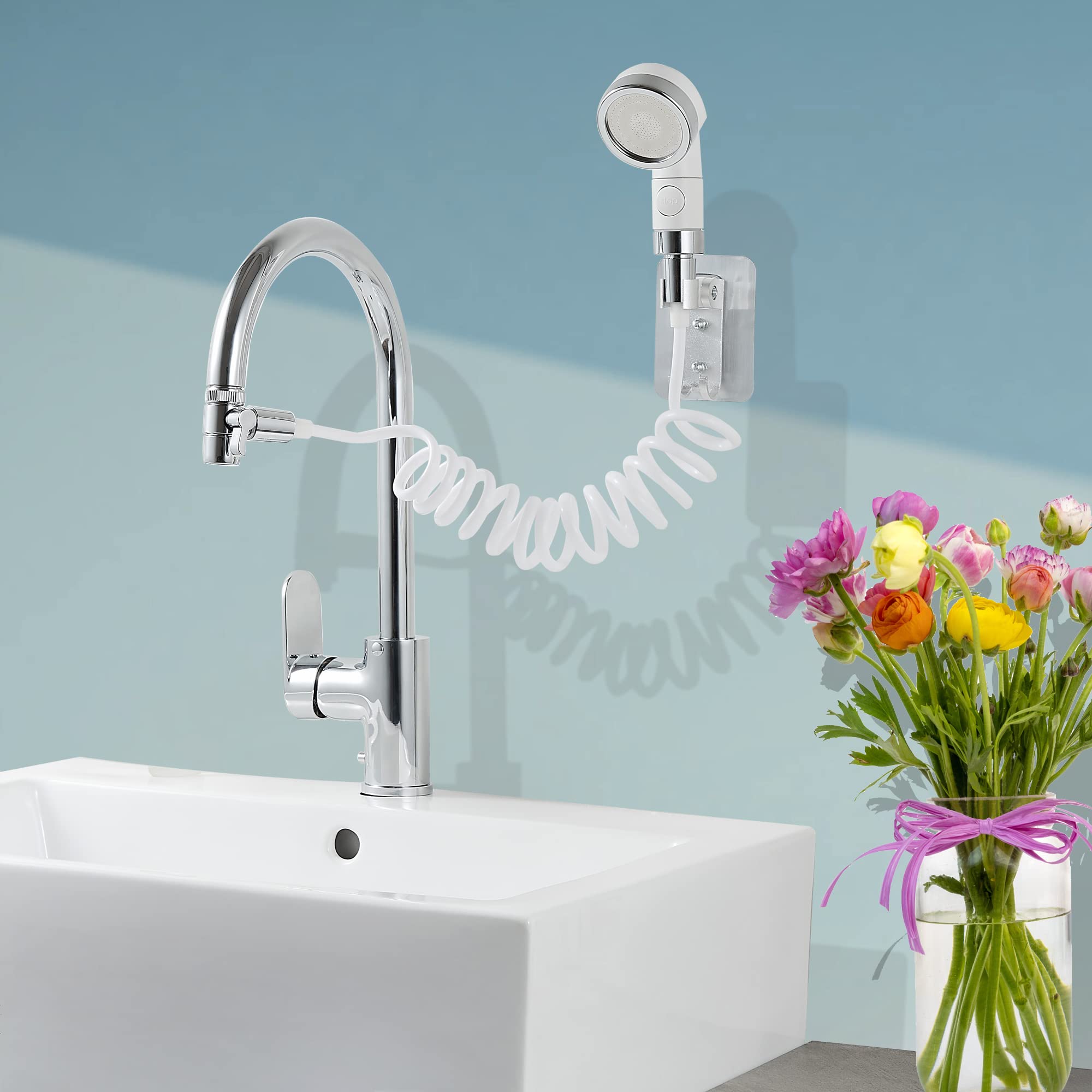 U-BCOO Sink Spray Rubber Hose Portable Shampoo Sprayer (Style 2)