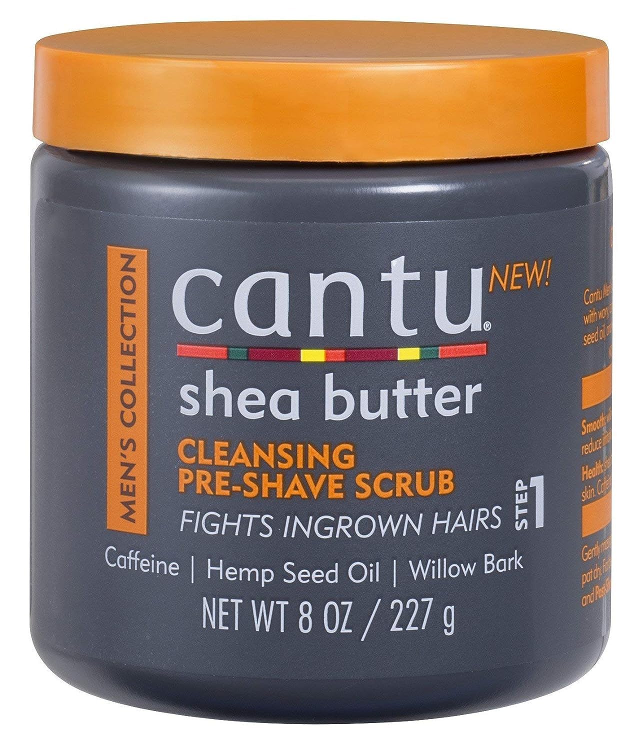 Dark Slate Gray Cantu Mens Cleansing Pre-shave Scrub, 8 Oz