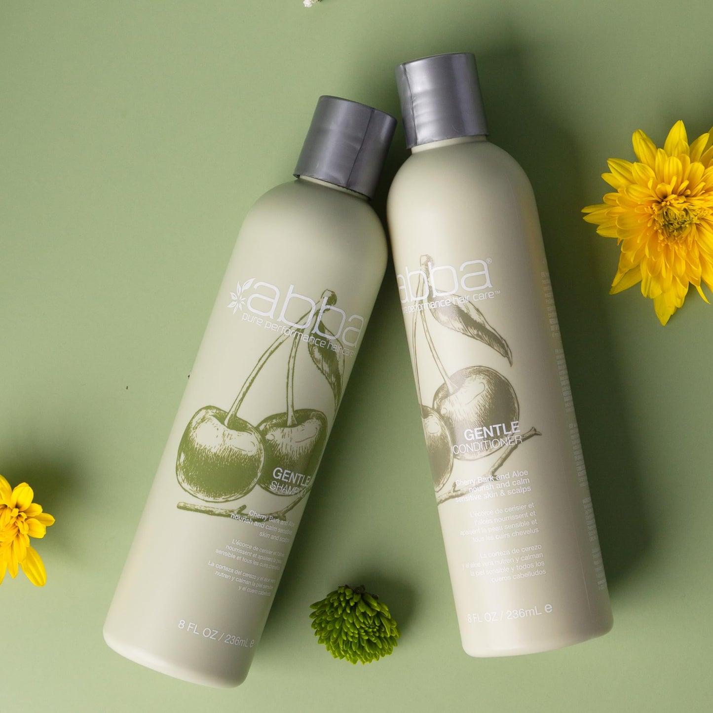 ABBA Gentle Shampoo, Cherry Bark & Aloe, 32 Fl Oz