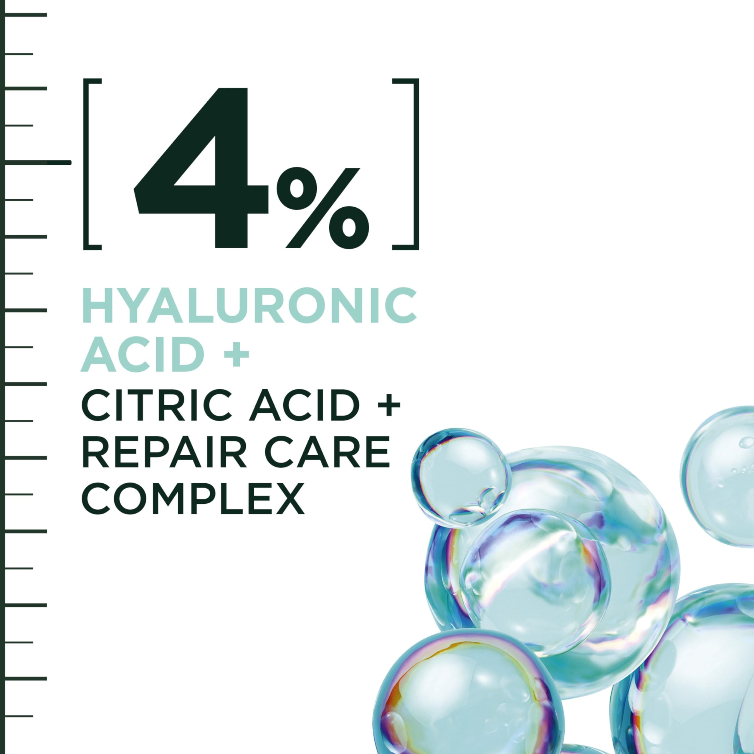 Garnier Fructis Hair Filler Moisture Repair Serum Treatment, Moisturizing Hair Serum for Curls and Waves with Hyaluronic Acid, 3.75 Fl Oz, 1 Count