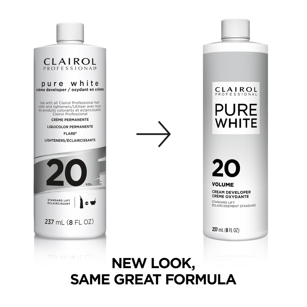Clairol Professional Pure White 20 volume Crème Developer, 16 oz (Pack of 1)