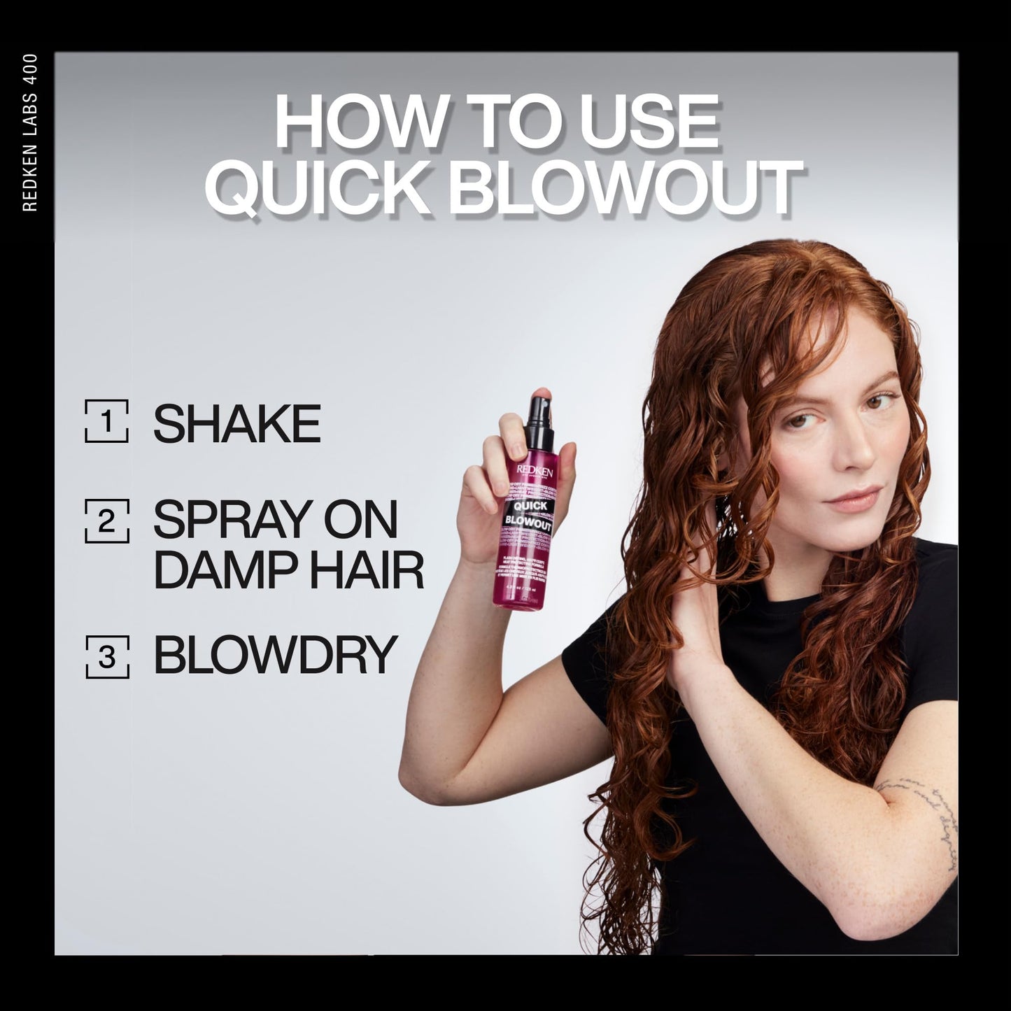 Redken Quick Blowout Heat Protectant Spray | Smooths & Adds Shine | Lightweight Blowdry Styling Primer & Heat Protection for Blowouts | For All Hair Types