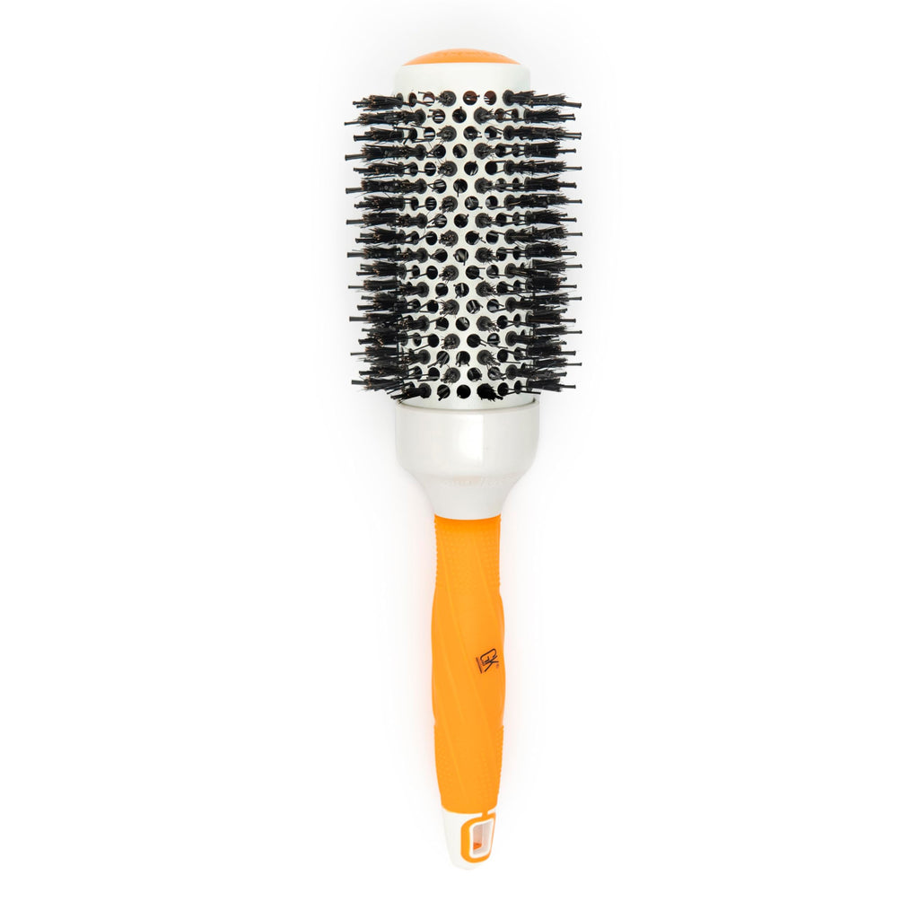 GK HAIR Global Keratin Professional Large Thermal Extra Round Brush 43mm Ceramic Coated Barrel Anti Static Frizz Control Blow Drying Styling Detangling for Long Short Curly Tangle Straight Hair Unisex