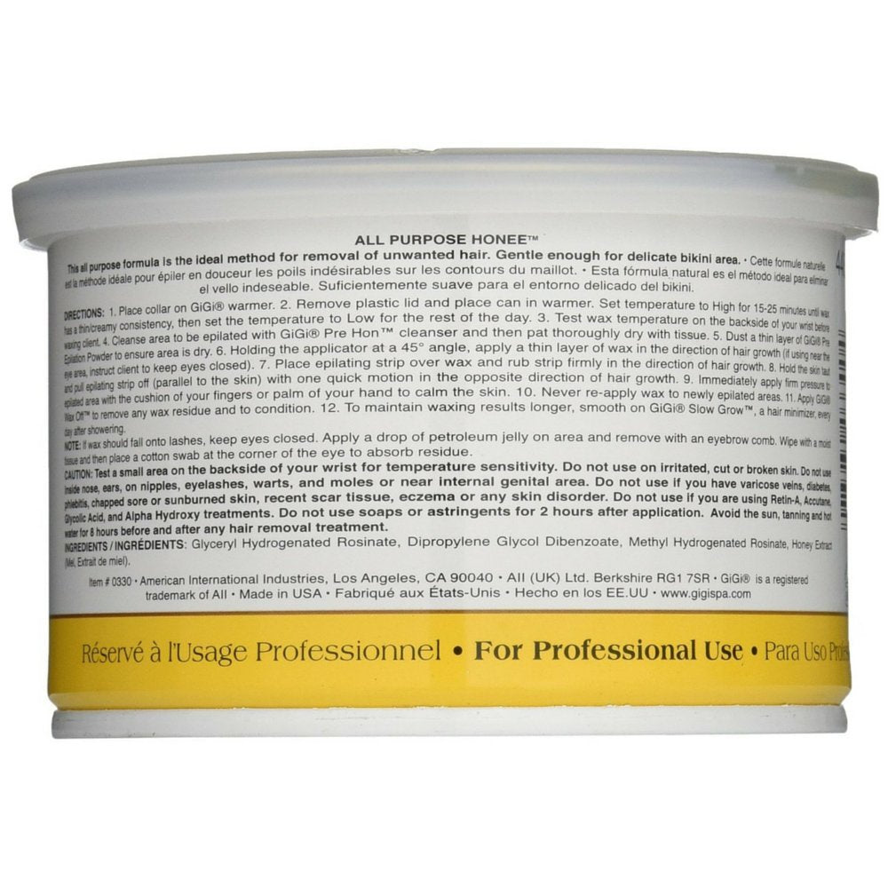 GiGi 多用途蜂蜜蜡 14 盎司（2 包）