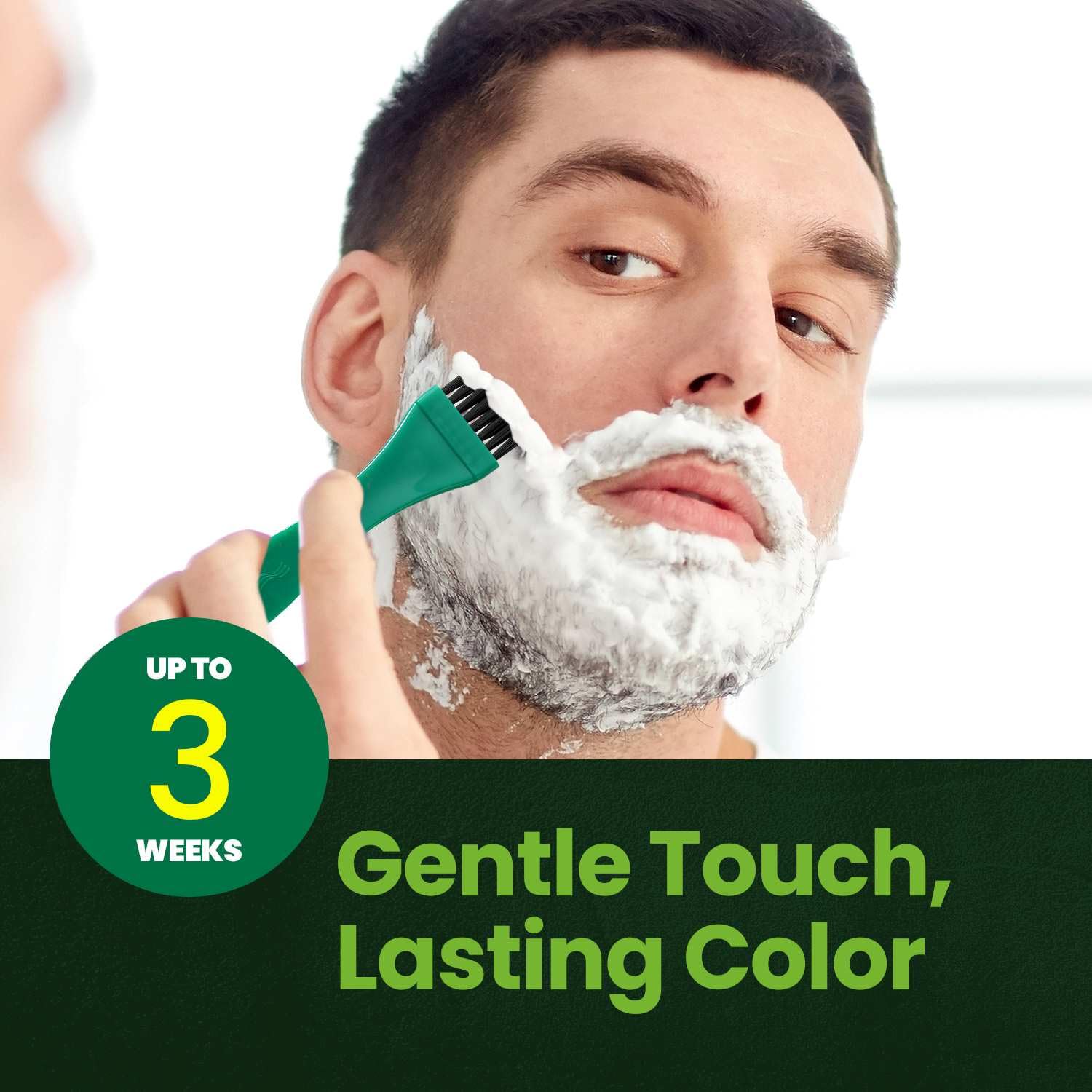 White Smoke Herb For Men Mustache & Beard Dye (Soft Black, 1 Pack), PPD-Free Ammonia-Free, Vegan with Natural Ingredients, Gentle for Sensitive Skin, No Skin Irritation