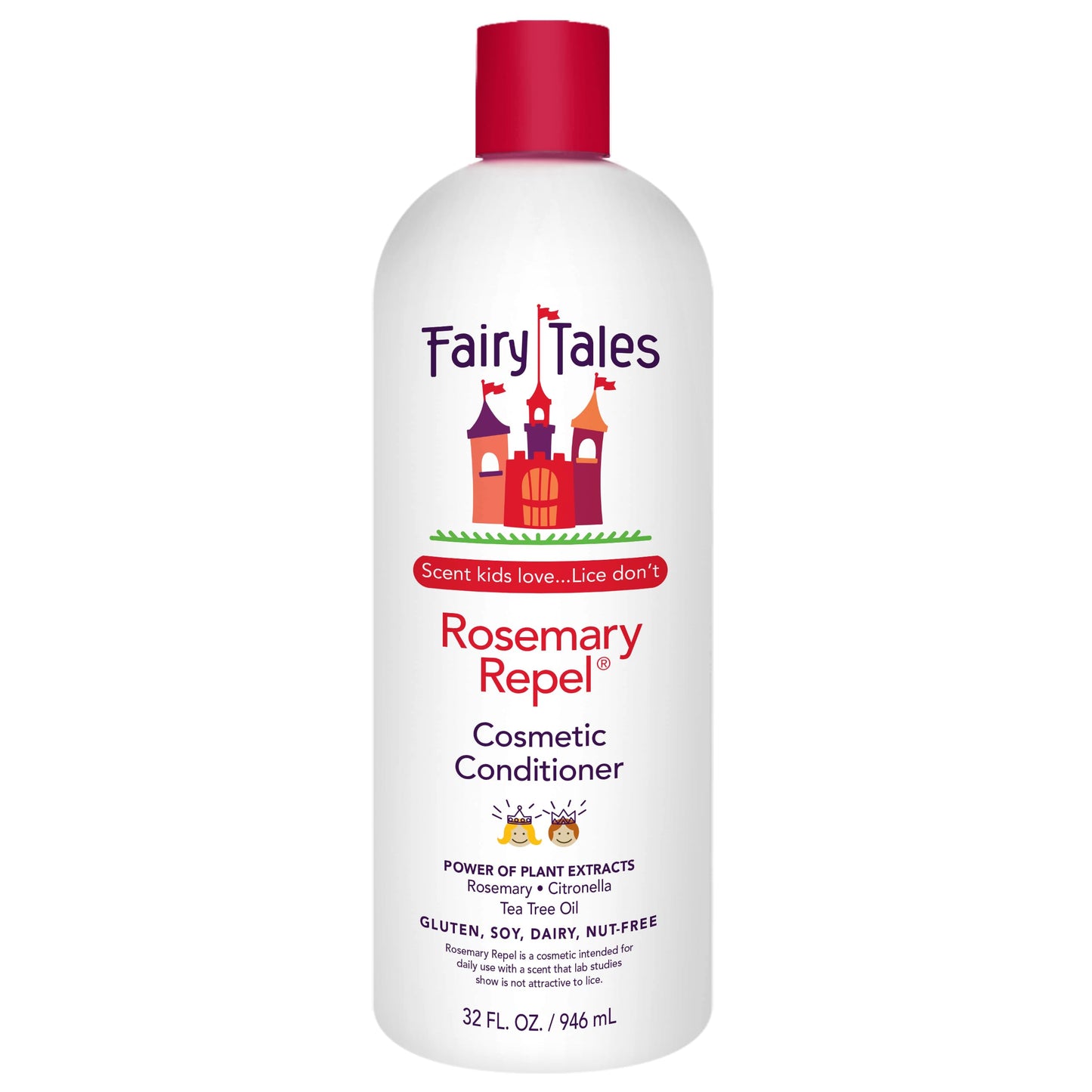 Fairy Tales Rosemary Repel Daily Kids Conditioner– Kids Like the Smell, Lice Do Not, 32 fl oz. (Pack of 1)