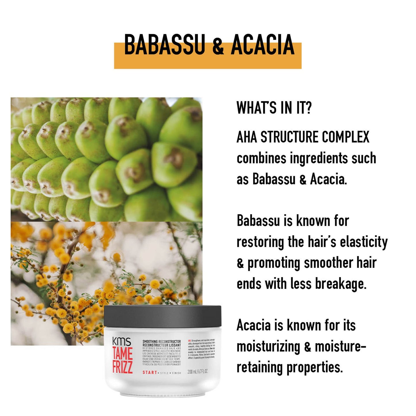 KMS TAMEFRIZZ Smoothing & Moisturizing Leave-In Reconstructor, 6.7 oz