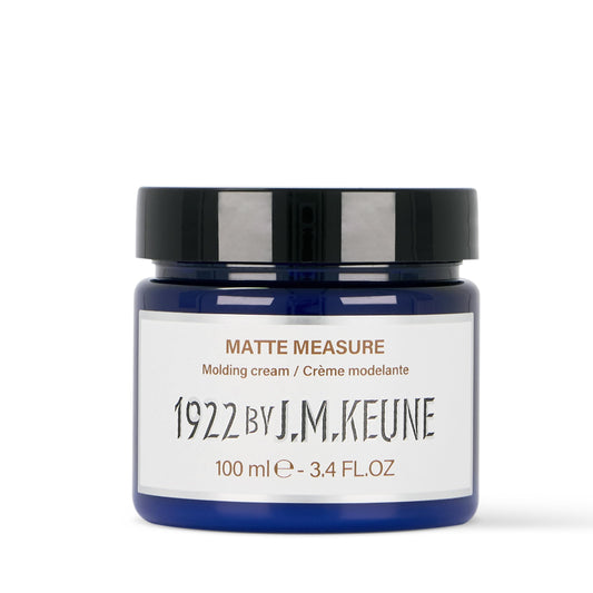 1922 by J.M. Keune Matte Measure, Medium Hold & Matte Finish Molding Cream for Men, 2.5 Fl Oz