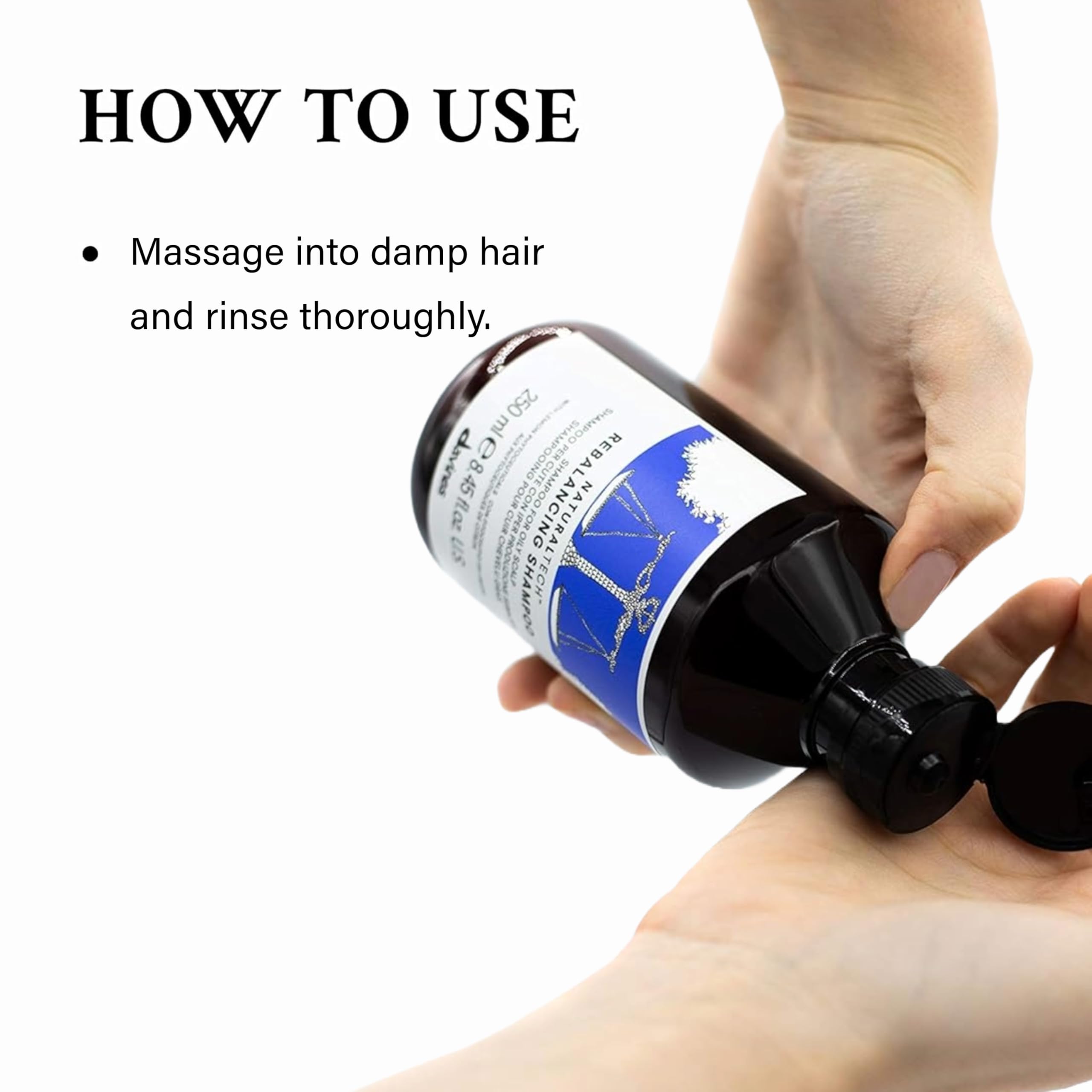 Davines Naturaltech Rebalancing Shampoo, Normalizing & Oil Control for Oily Scalp - With Lemon Phytoceuticals - Deep Cleansing for Oily Hair & Scalp, 8.45 Fl Oz