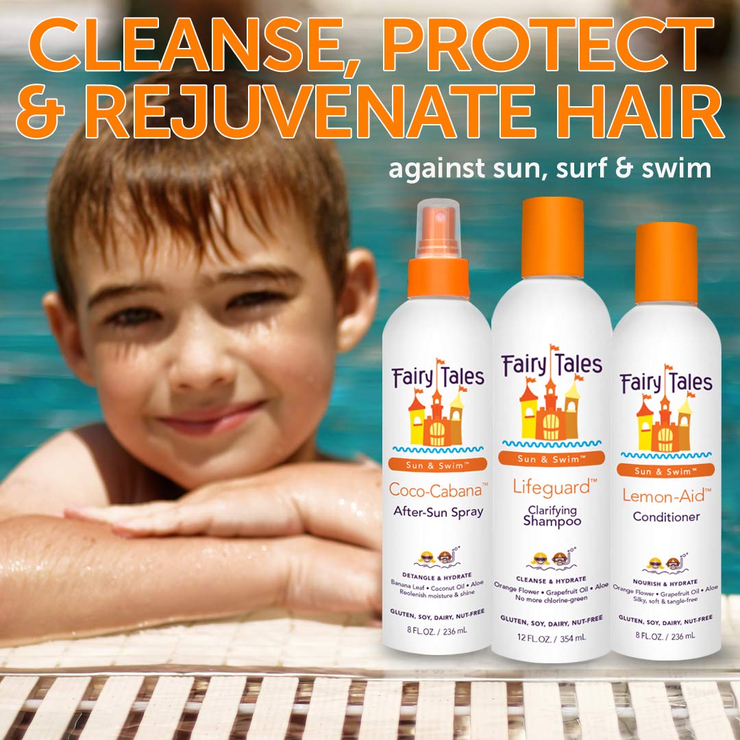 Antique White Fairy Tales Swimmer Conditioner for Kids - 32 oz | Made with Natural Ingredients in the USA | Replenish and Restore from Chlorine and Salt Damage | No Parabens, Sulfates, or Synthetic Dyes