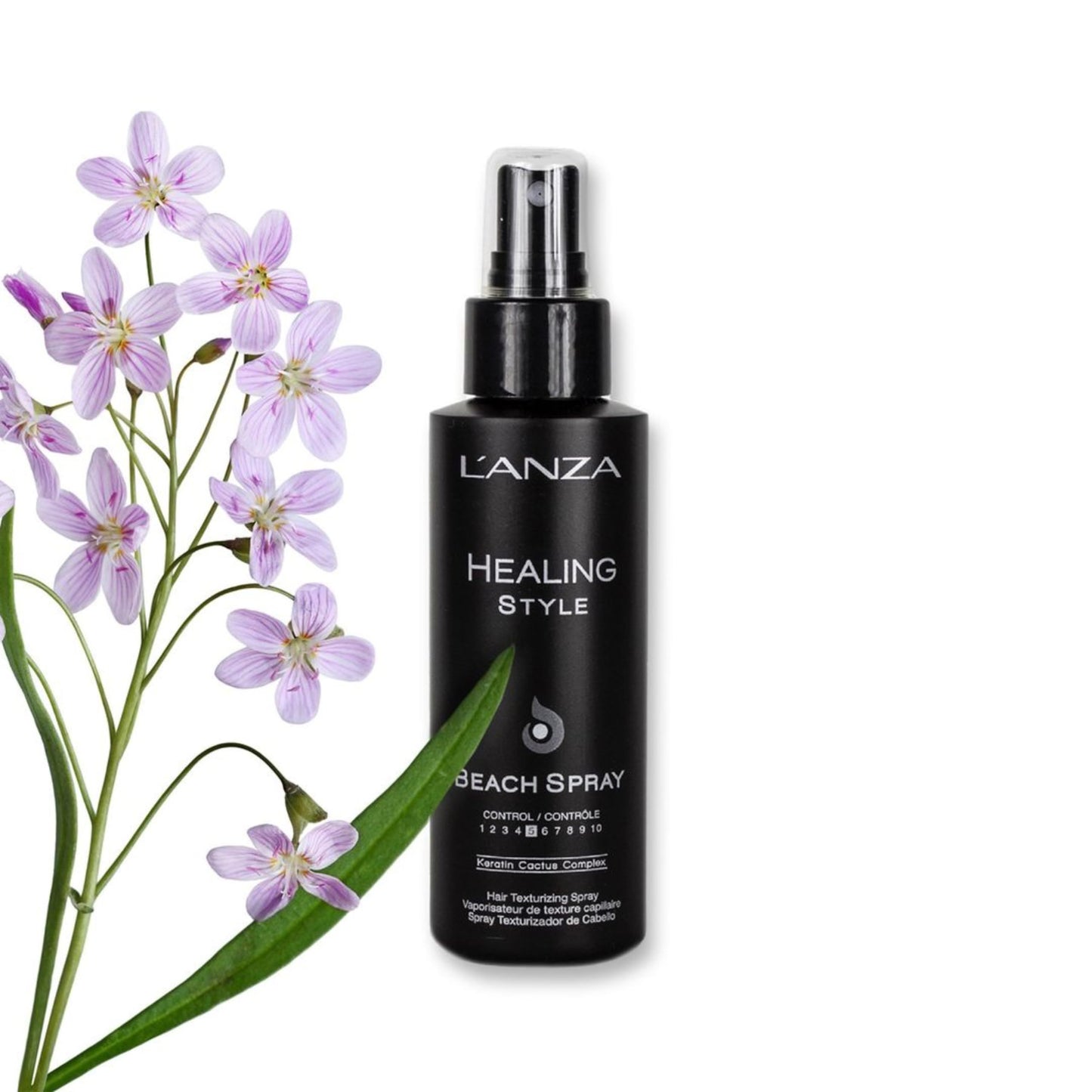 L’ANZA Healing Style Beach Spray with Medium Hold Effect, Eliminates Frizz, Detangles and Boosts Hair's Shine, With UV and Heat Protection to Prevent Sun and Styling Damage (3.4 Fl Oz)