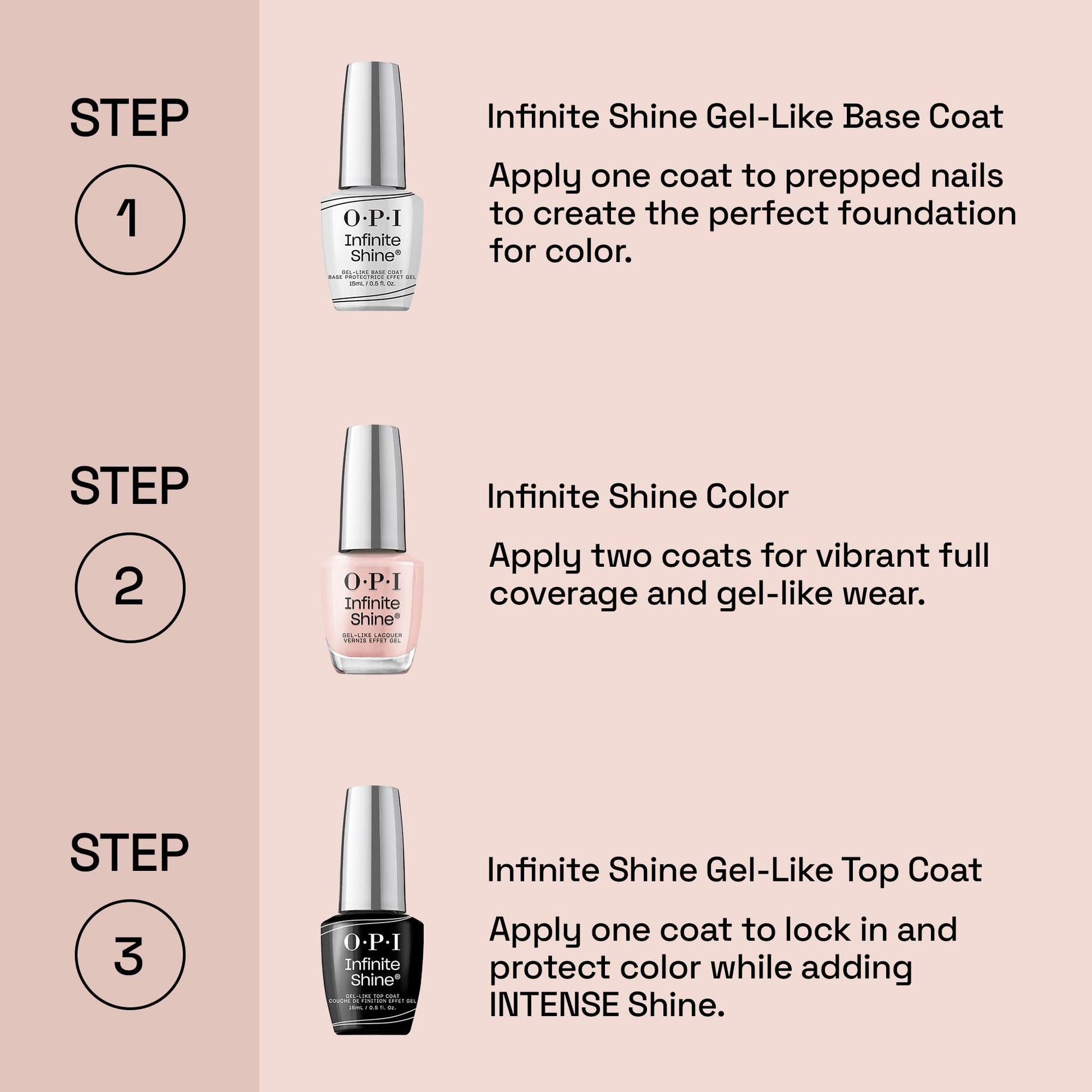 Misty Rose OPI Infinite Shine Strawberry Margarita | Opaque Bright Pink Crème Long Wear Gel Like Nail Polish | Vegan, Long Lasting, Streak Free