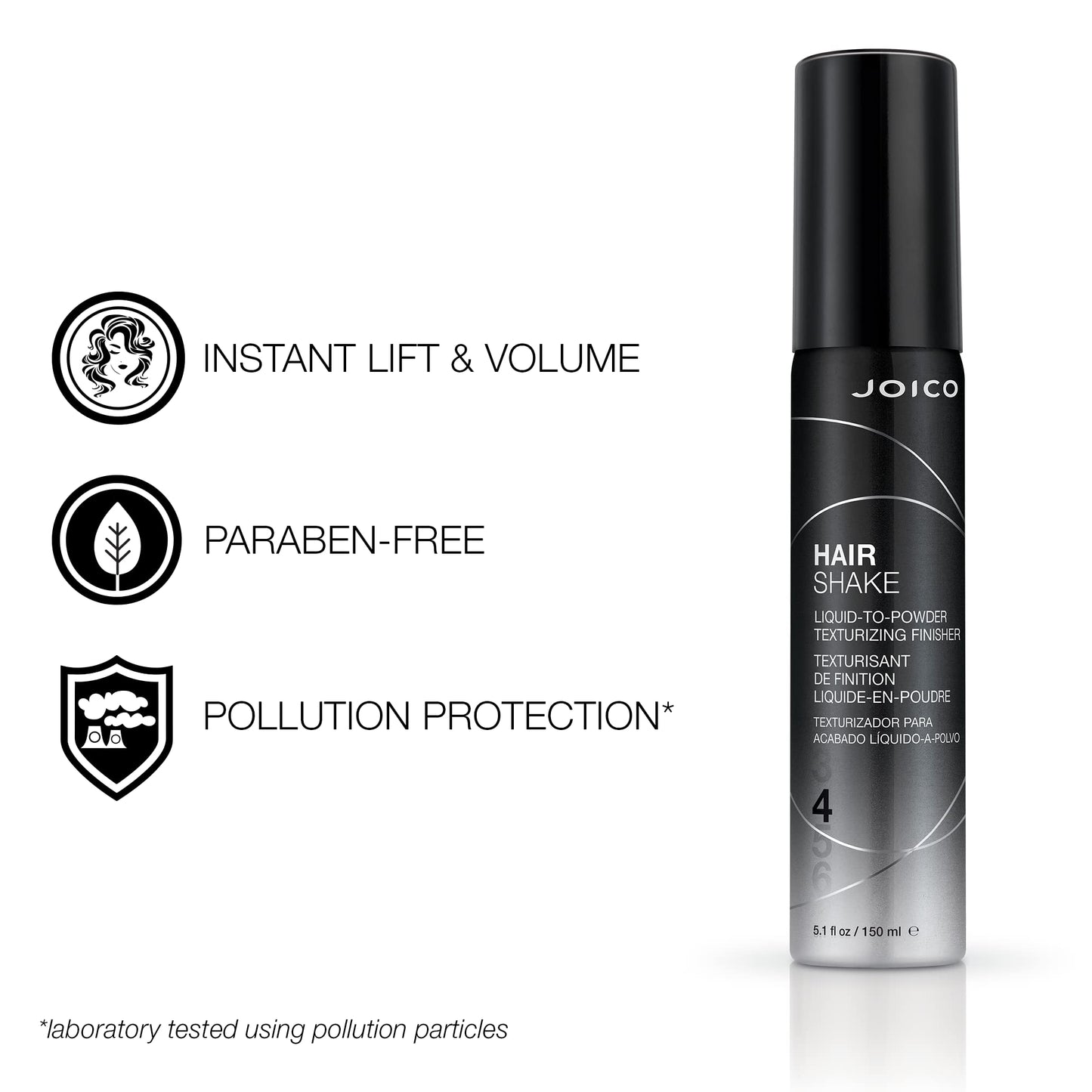 Joico Hair Shake 液体转粉末质感定型剂 | 适用于大多数发质 | 持久丰盈 | 瞬间提拉 | 快速干燥 | 防止污染 | 不含防腐剂 | 5.1 液体盎司