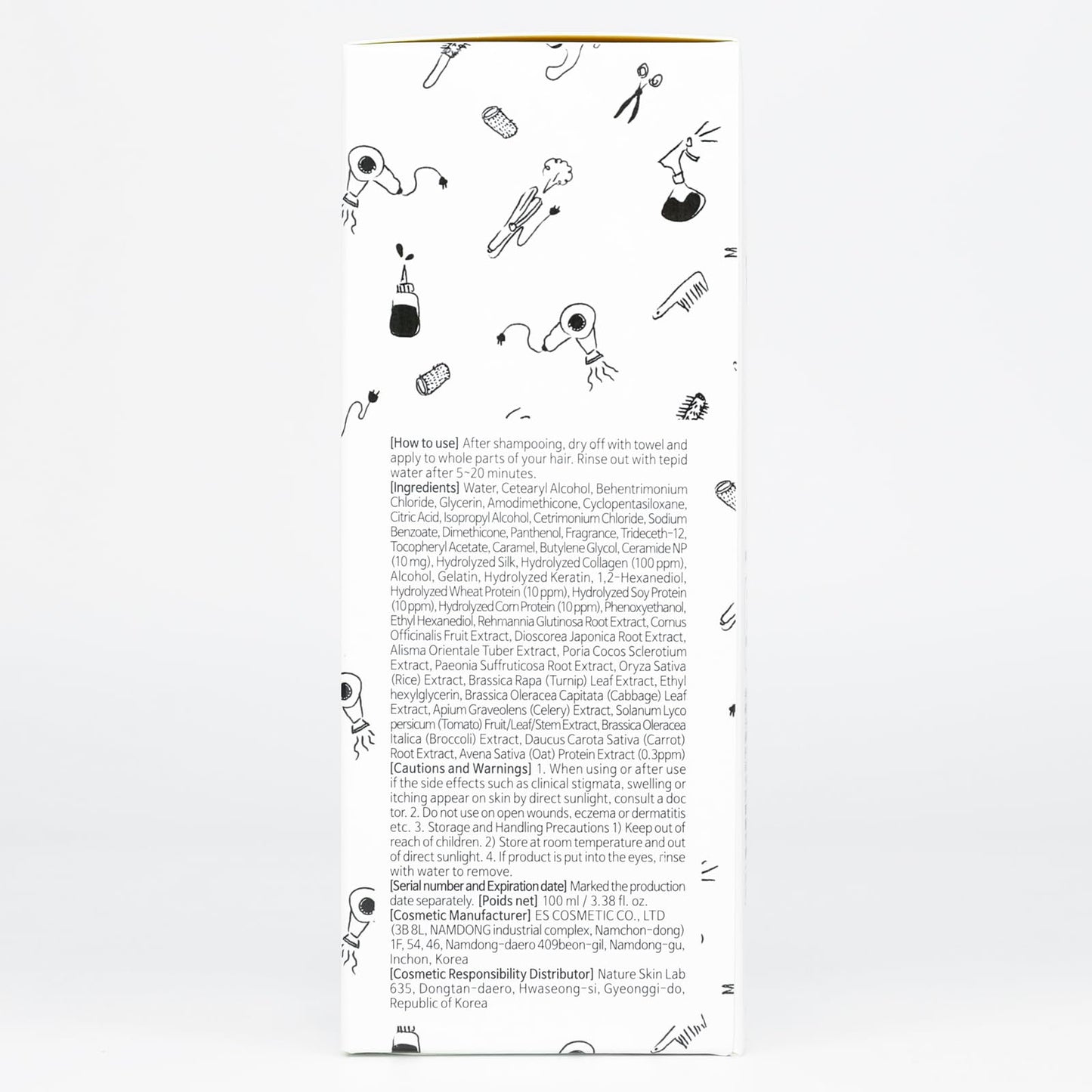 Traitement aux protéines capillaires enrobant de collagène Elizavecca cer-100 100 ml