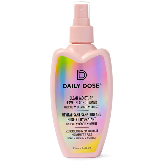 DAILY DOSE Clean Moisture Spray Leave-In Conditioner Detangler, Paraben-Free, Phthalates-Free, Cruelty-Free, Vegan