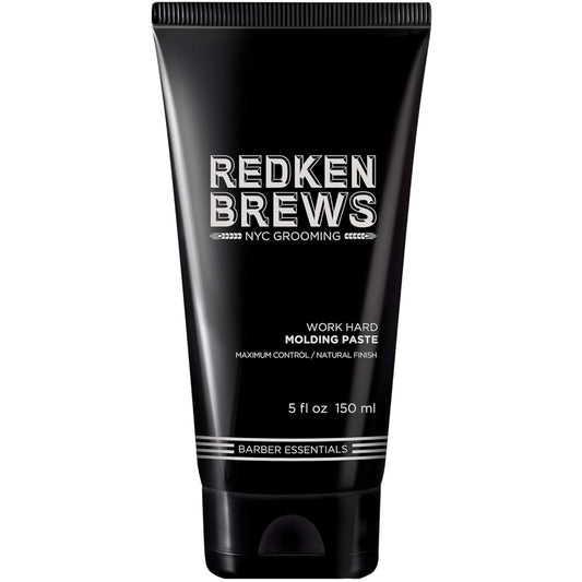 Pâte coiffante Redken Brews pour homme | Pâte coiffante homme | Tenue haute et contrôle maximal | Fini mat naturel | Sans sulfate | Pour tous types de cheveux