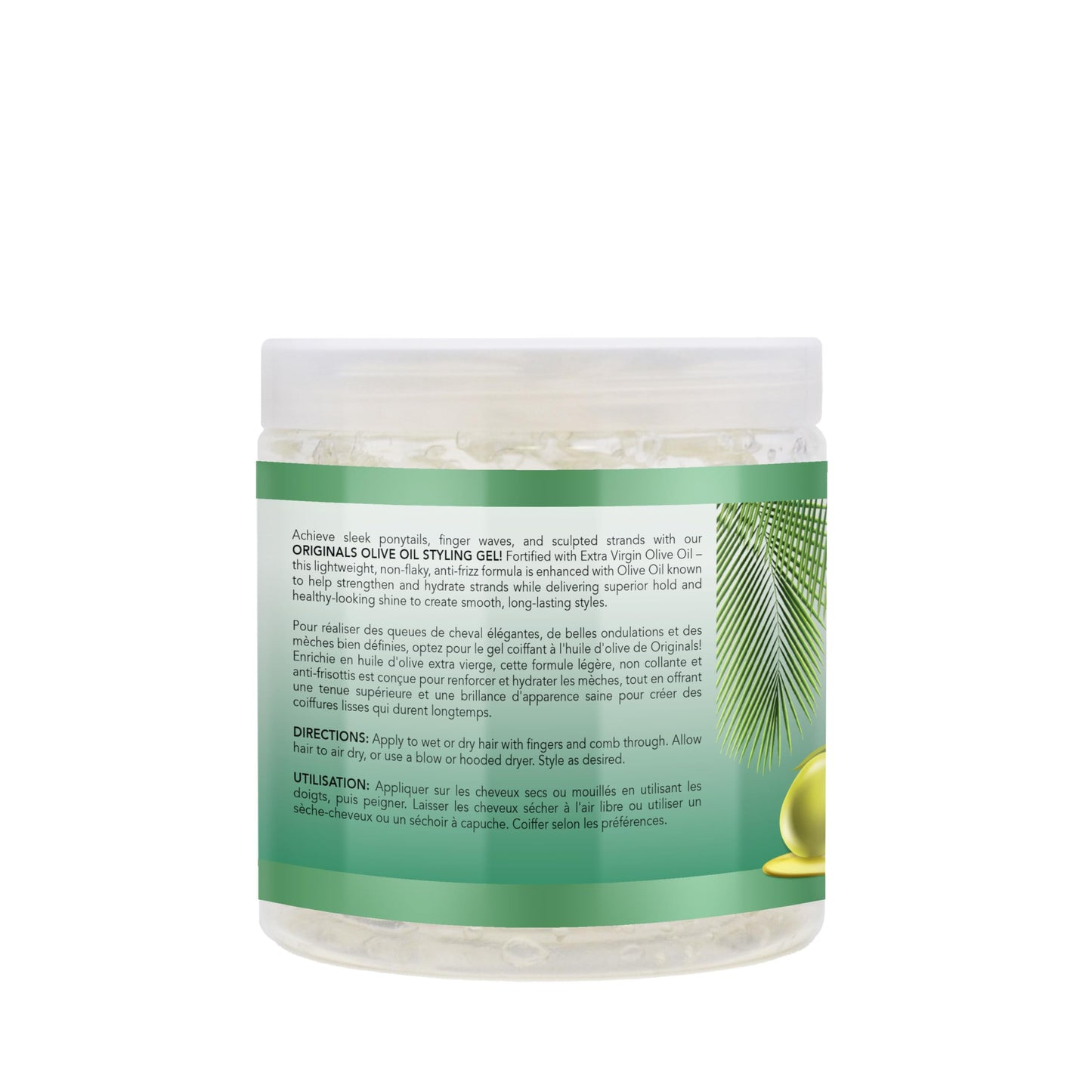 Originals by Africa's Best Olive Oil Styling Gel - for Non-Flaky, Superior Hold and Shine - 9 oz