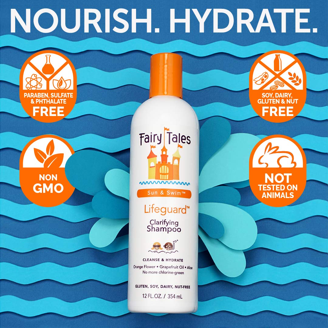 Dark Cyan Fairy Tales Swimmer Conditioner for Kids - 32 oz | Made with Natural Ingredients in the USA | Replenish and Restore from Chlorine and Salt Damage | No Parabens, Sulfates, or Synthetic Dyes