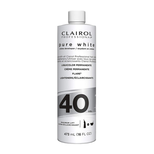 Clairol Professional Pure White 40 volume Crème Developer, 16 oz