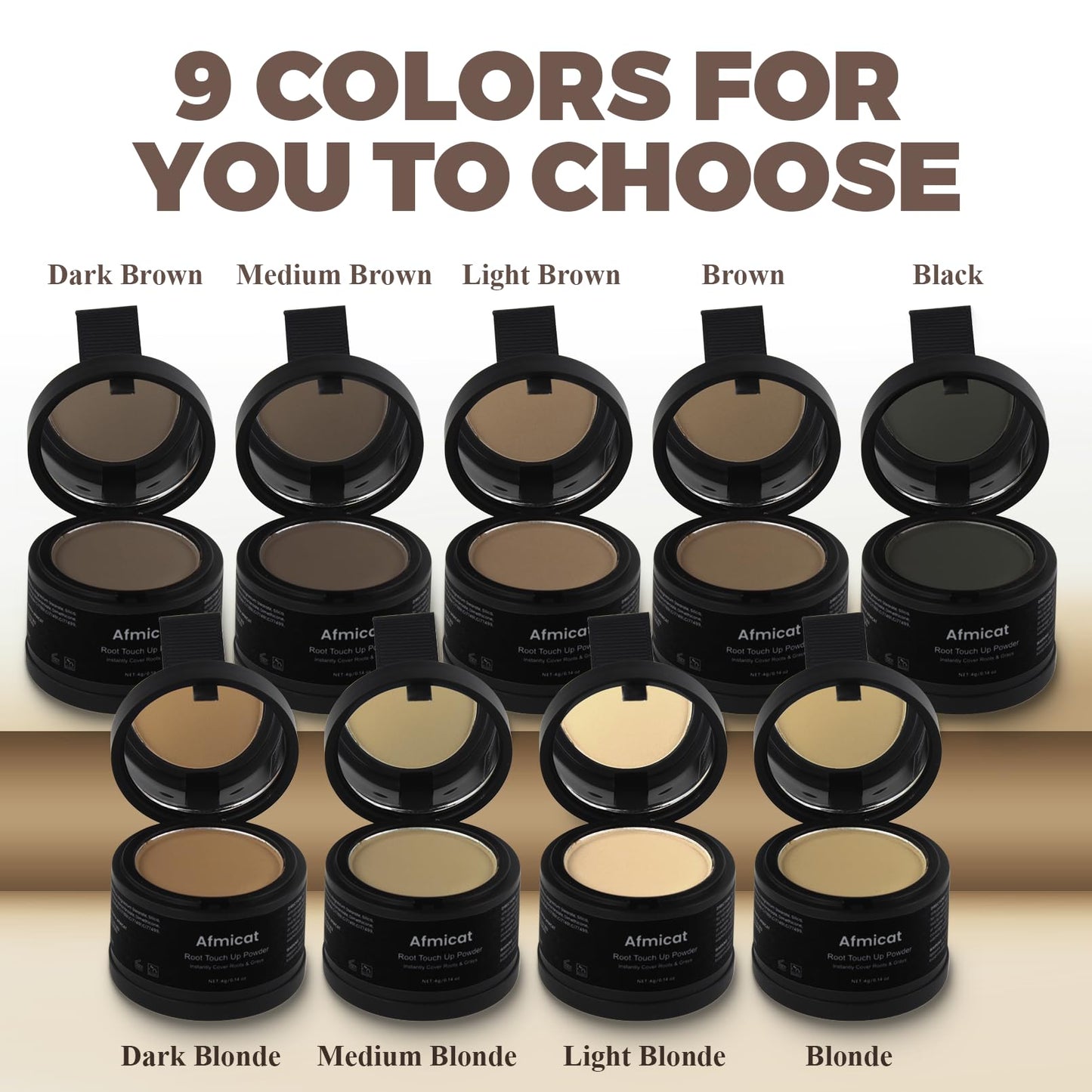 White Smoke Instant Hairline Powder, Root Touch Up Hair Color for Gray Coverage and Thinning Hair, Root Cover Up Conceals Hair Loss & Bald Spots, Natural and Non-Greasy Hair Color for Women & Men, Dark Blonde