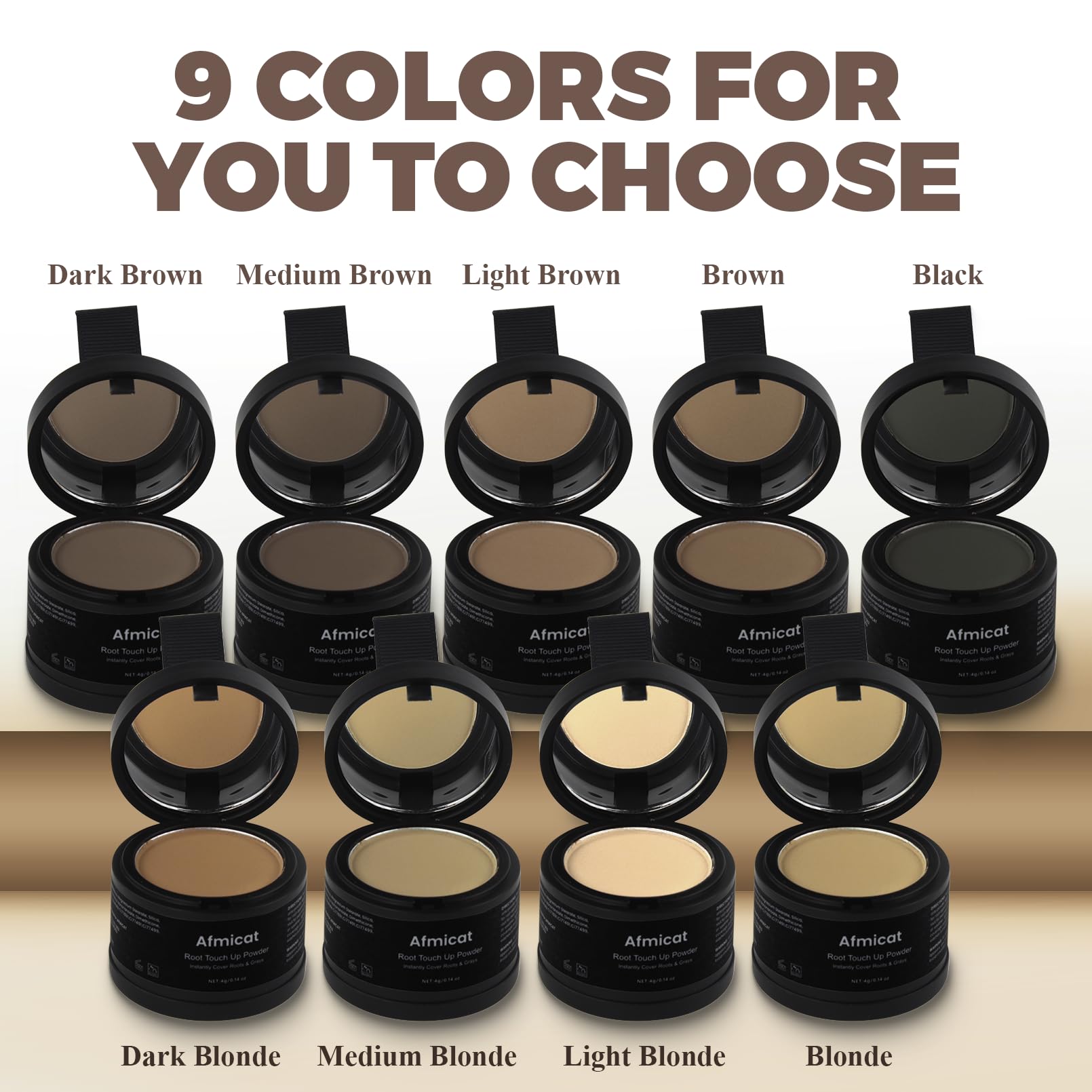 White Smoke Instant Hairline Powder, Root Touch Up Hair Color for Gray Coverage and Thinning Hair, Root Cover Up Conceals Hair Loss & Bald Spots, Natural and Non-Greasy Hair Color for Women & Men, Dark Blonde