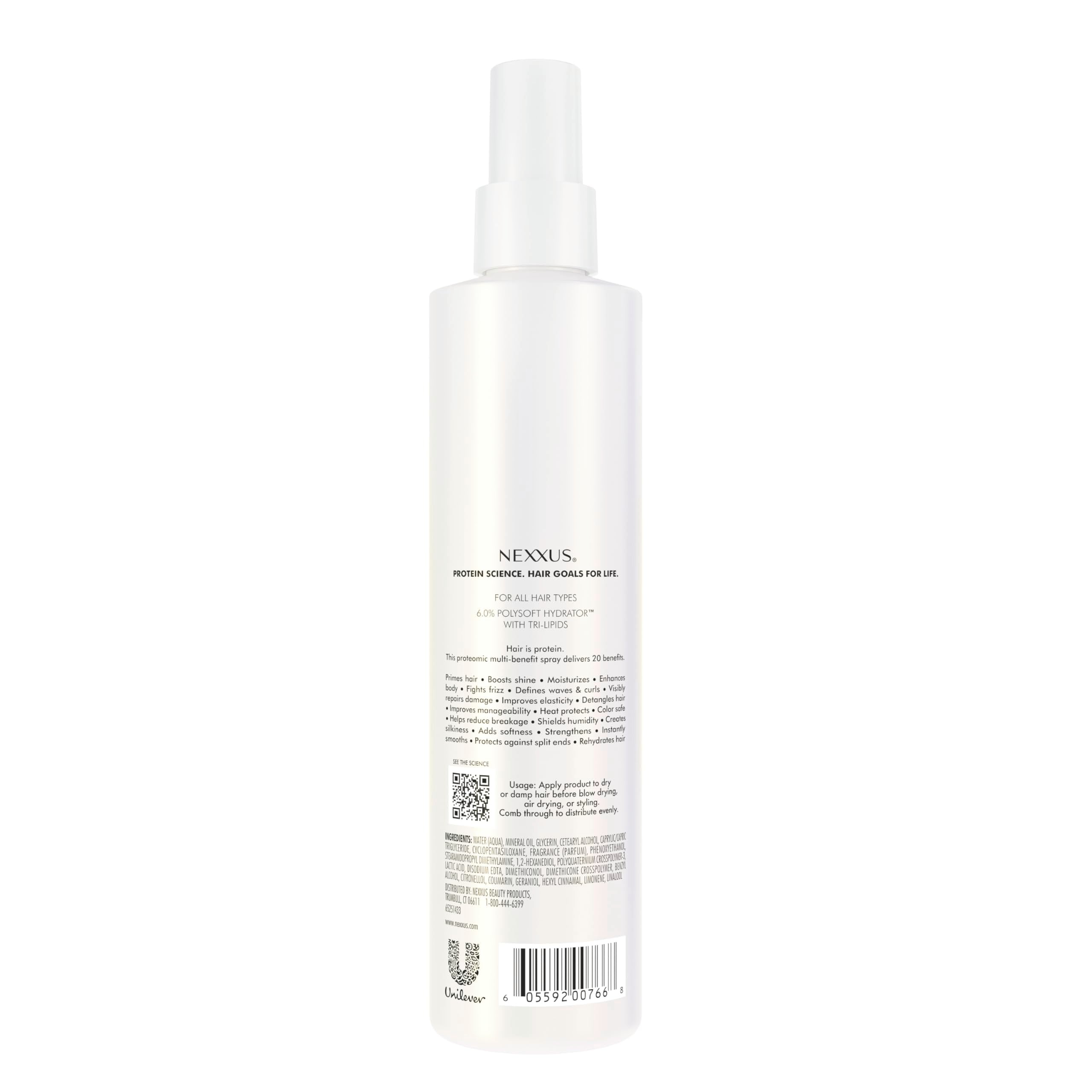 Nexxus Humectress Hair Conditioner 20-in-1 Perfector Leave In Spray for Dry Hair Powered by Polysoft Hydrator Technology with Tri-lipids 9 oz