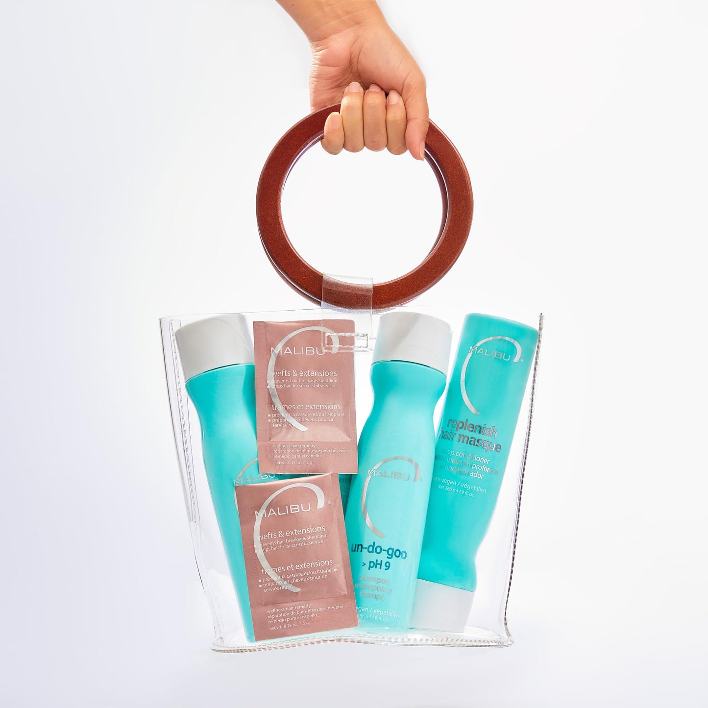 White Smoke Malibu C Wefts and Extensions Wellness Hair Collection - Hair Care for Extensions and Wefts Maintenance - Helps Reduces Breakage & Shedding - Maintains Natural-Looking Connections
