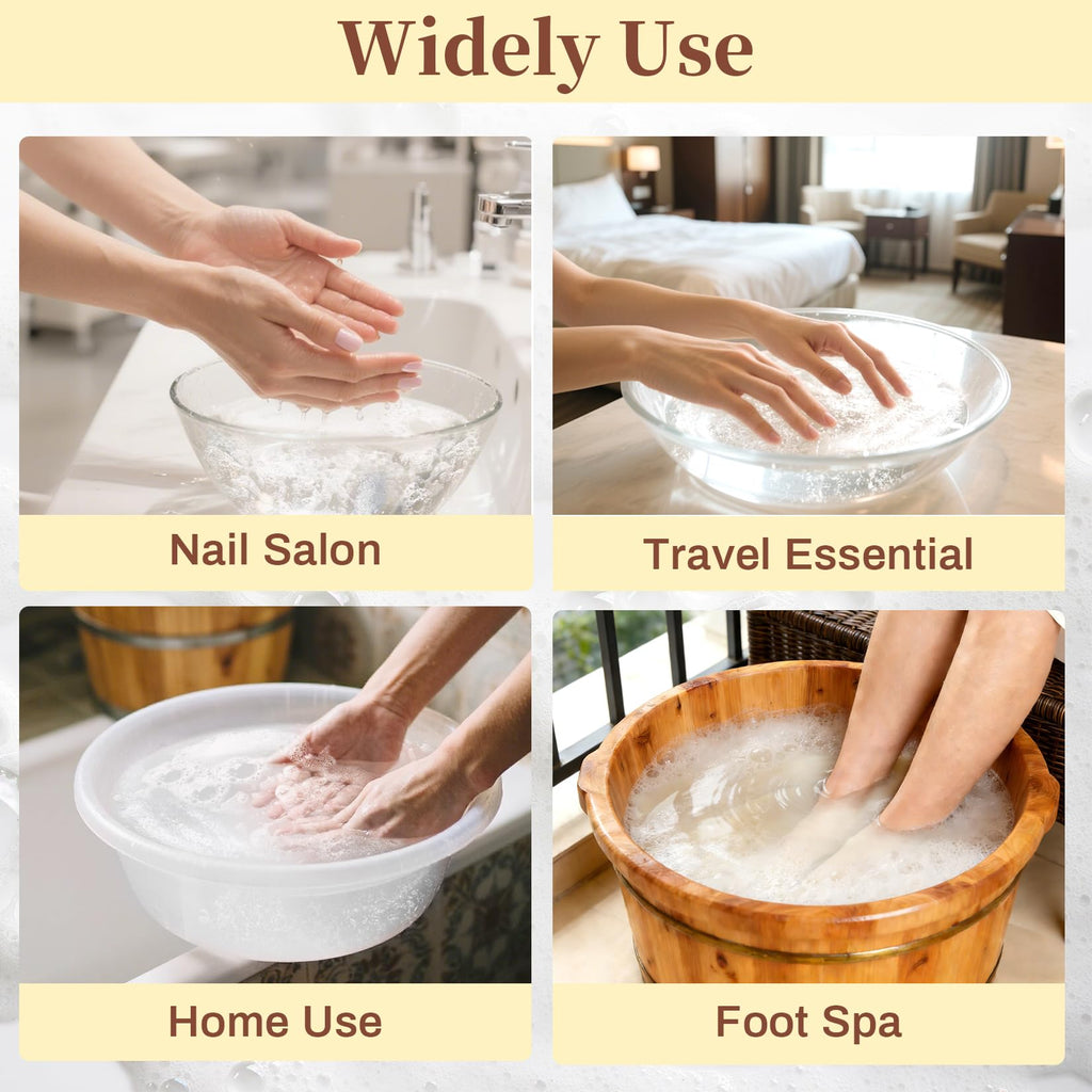 RAQEHO Manicure Spa Tablets 8oz - Milk & Honey Soak Balls, Moisturizing Tablets, Cuticle Softener for Foot and Hand Soak Pedicure Spa Supplies Manicure Tools Nail Salon & Tavel Esenntial（40count）