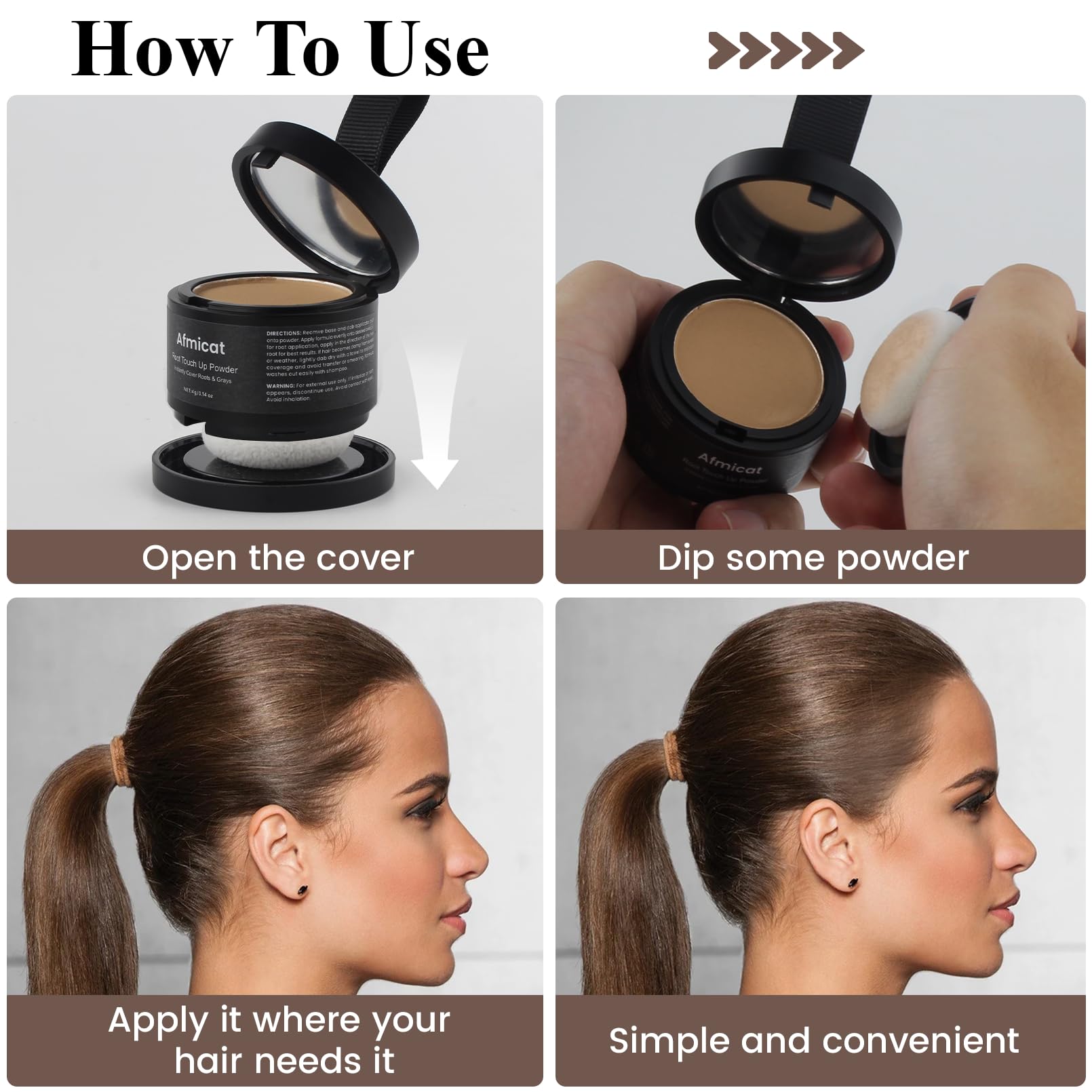 Light Gray Instant Hairline Powder, Root Touch Up Hair Color for Gray Coverage and Thinning Hair, Root Cover Up Conceals Hair Loss & Bald Spots, Natural and Non-Greasy Hair Color for Women & Men, Dark Blonde