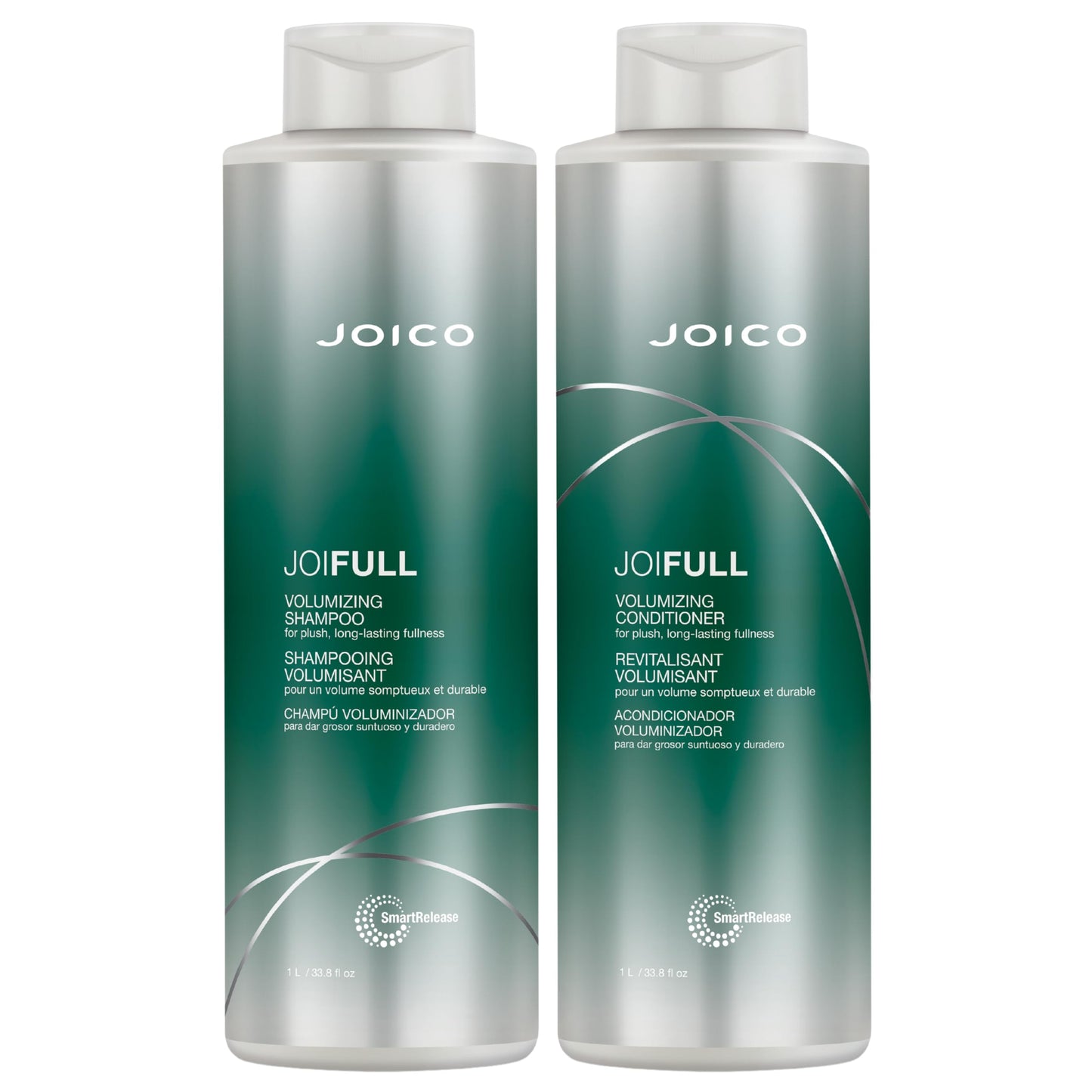 Joico JoiFULL 丰盈洗发水和护发素套装 | 蓬松持久丰盈 | 提升光泽 | 适合细软/稀疏的头发
