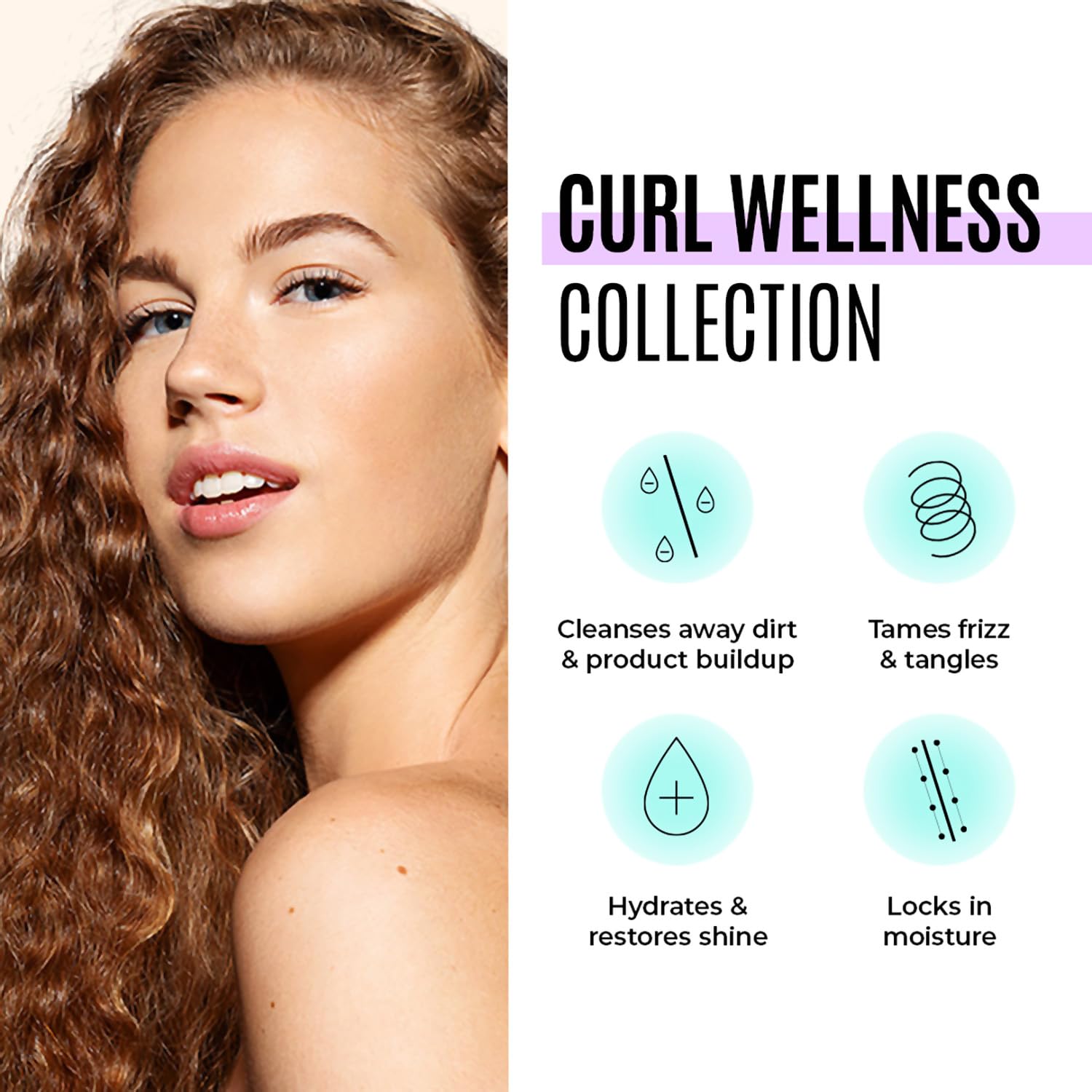 White Smoke Malibu C Curl Partner Wellness Remedy (12 Packets) - Removes Mineral Build up for Healthier + Bouncier Curly Hair - Contains Gentle Antioxidants for Curly Hair Care