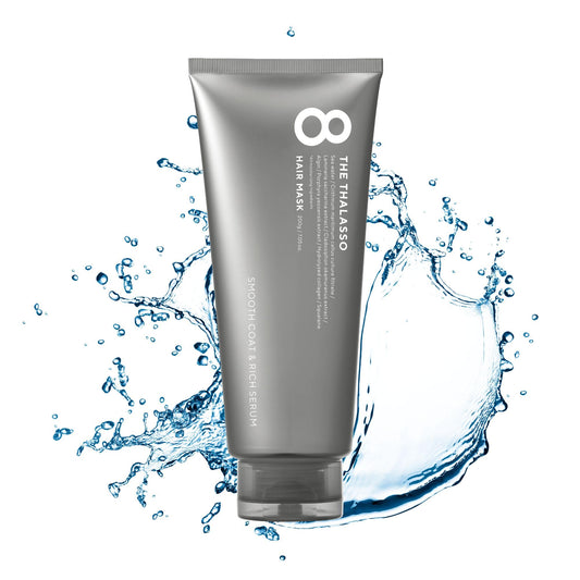 8 THE THALASSO Smooth Series: Normal to Oily Hair Treatment Mask, UniqueThalasso Stem Cells with Deep Sea Water & Marine Collagen, Moisturizing & Smoothing, 200g/7.056 fl oz