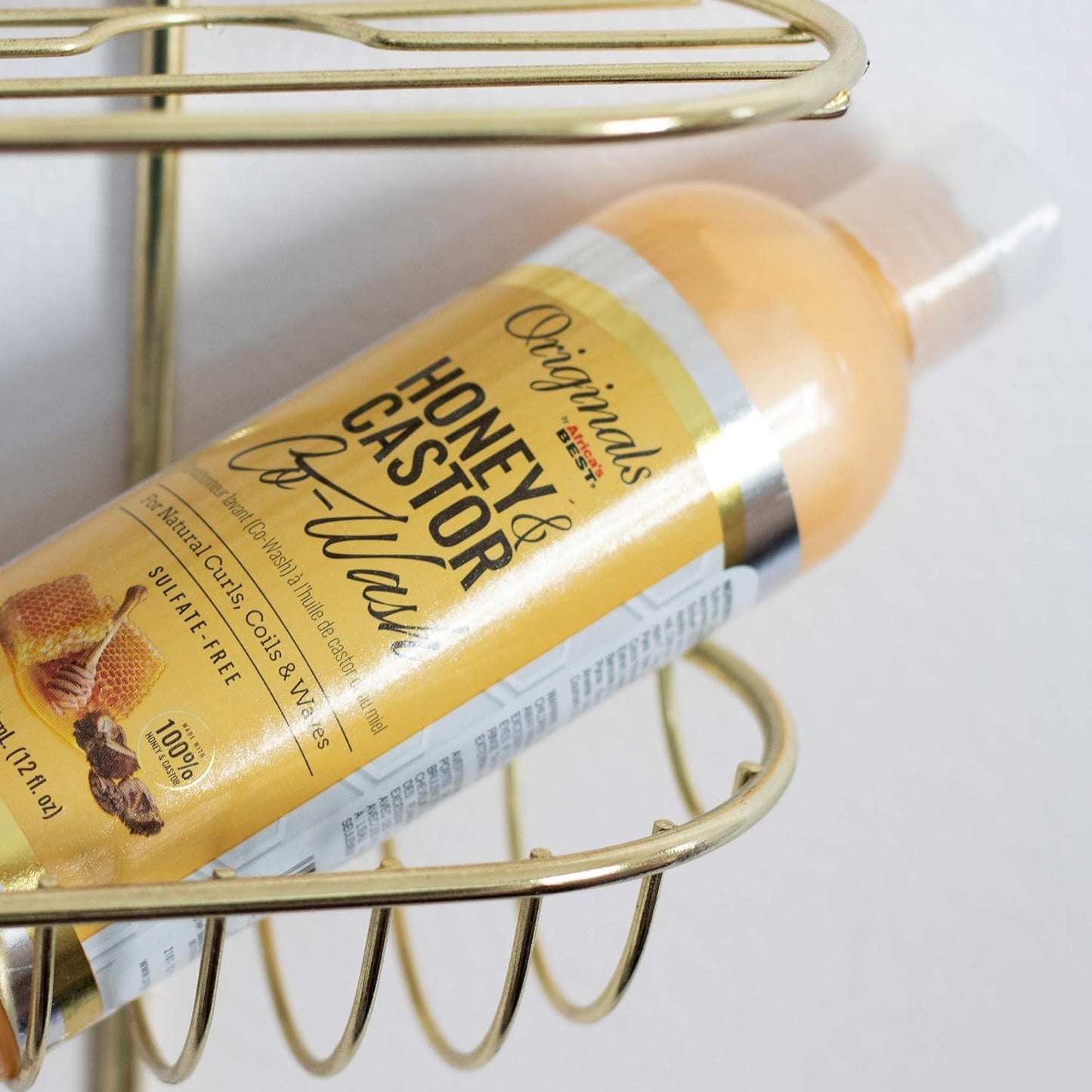 Africa's Best Originals by and Castor Hair Co-Wash for Natural Curls, Coils and Waves, Sulfate-Free, Honey 12 Fl Oz