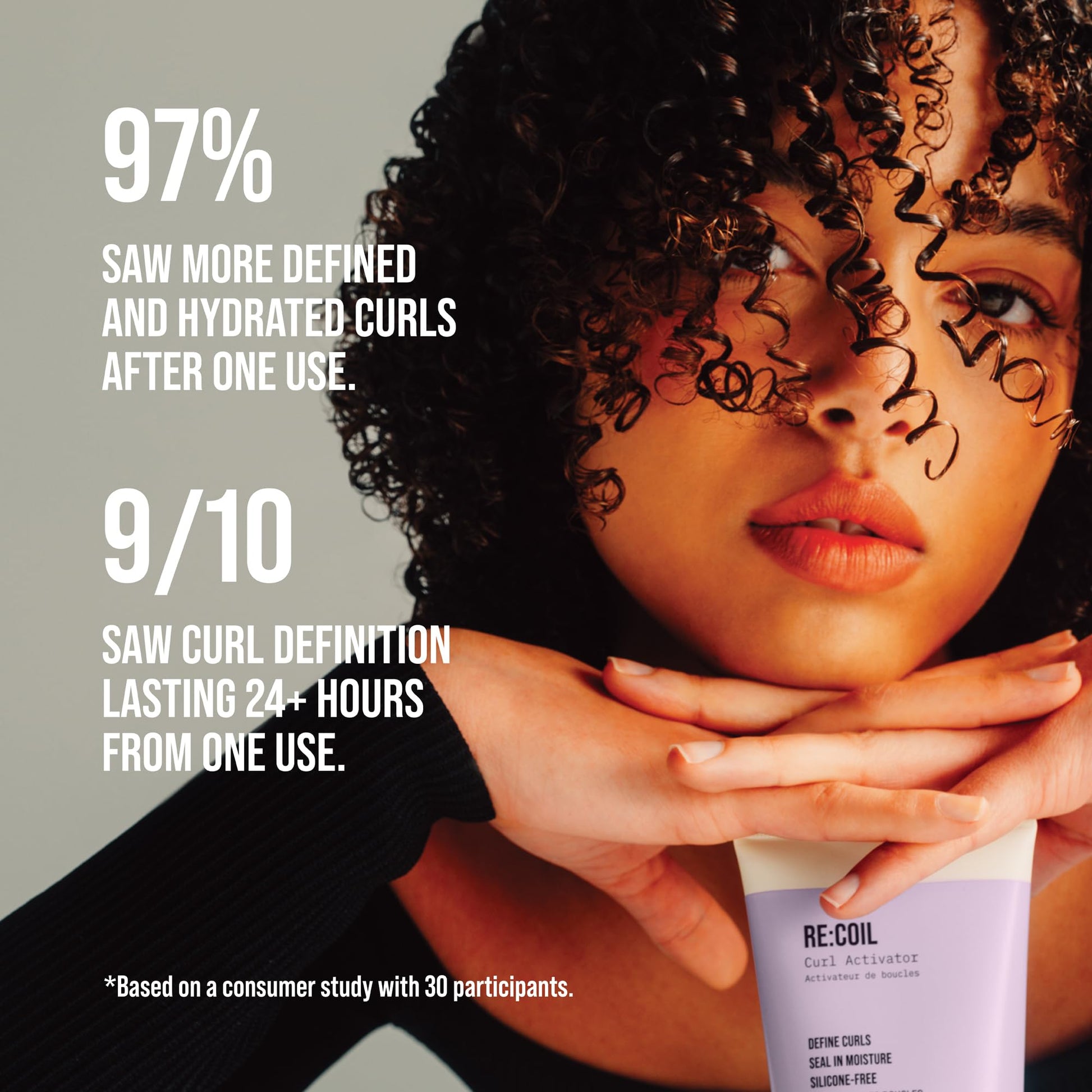 Black AG Care Re:Coil Curl Activator Curl Cream with Keratin Amino Acids - Ultra-Nourishing Curly Hair Cream for Defined, Healthy Curls, 6 Fl Oz