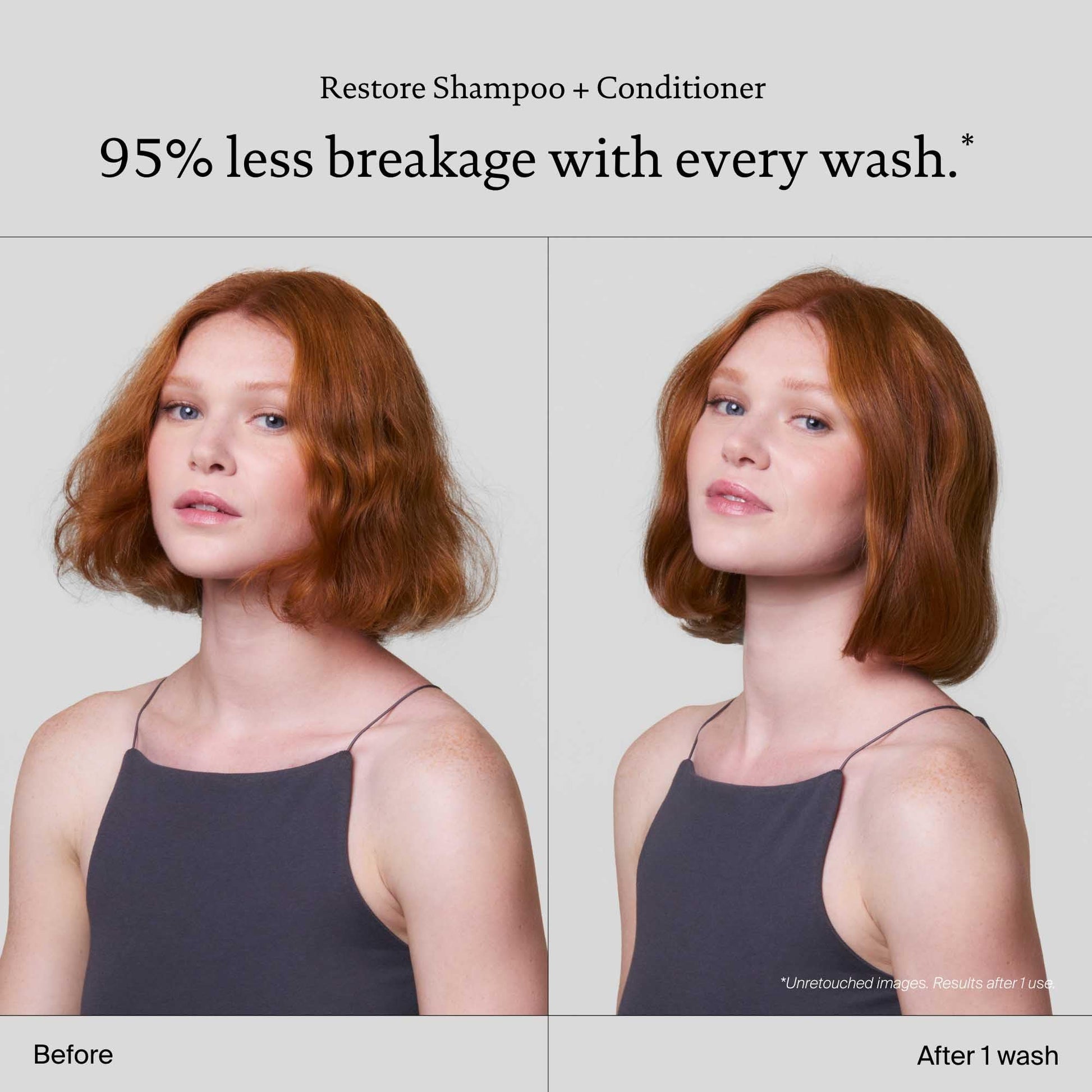 Light Gray Living proof Restore Shampoo & Conditioner Duo, Repairs & Strengthens, Adds Shine For All Hair Types
