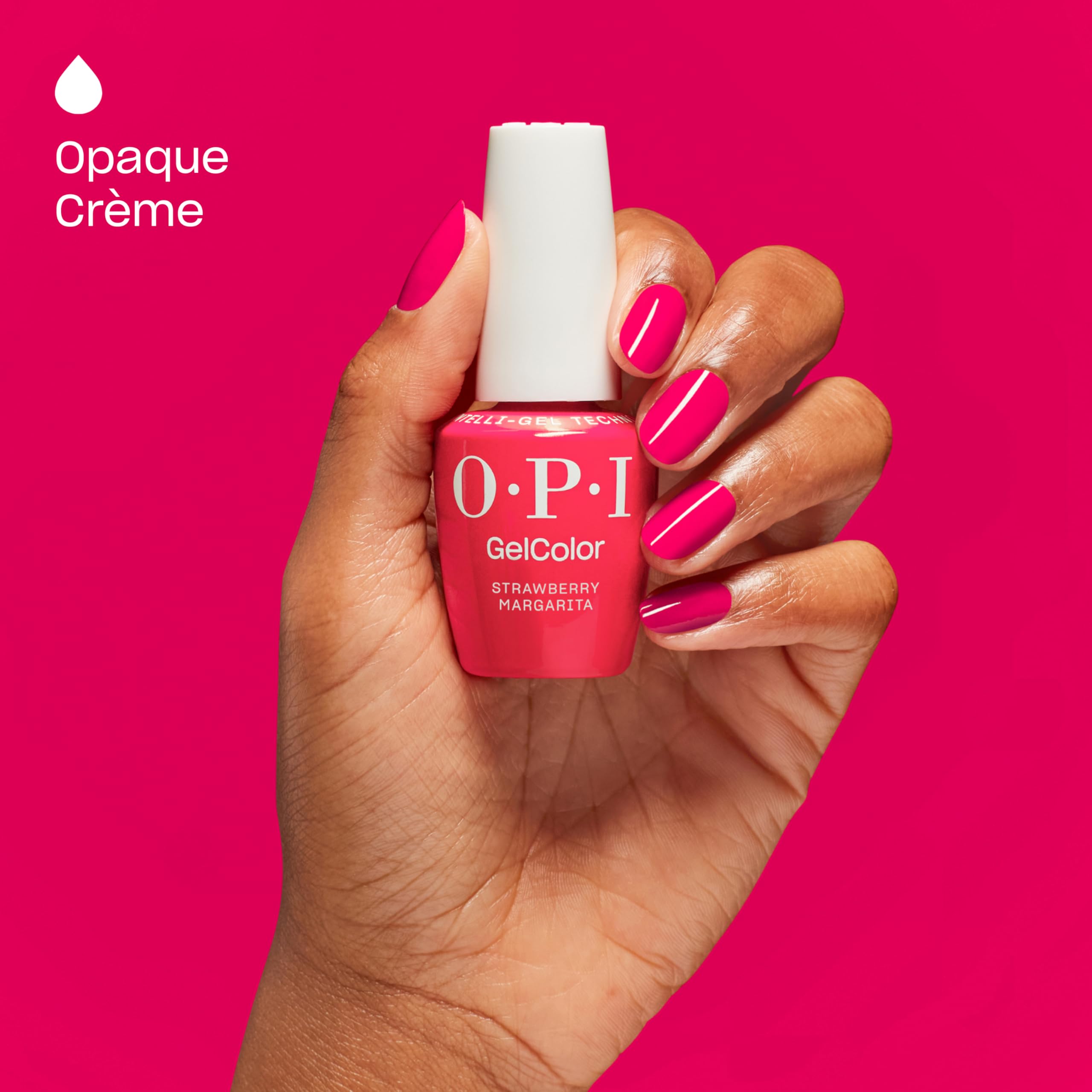 OPI GelColor Iconic Pink Shades Gel Nail Polish Trio Bundle | Strawberry Margarita + Bubble Bath + Put It in Neutral Crème UV Cure Gel Polish Colors