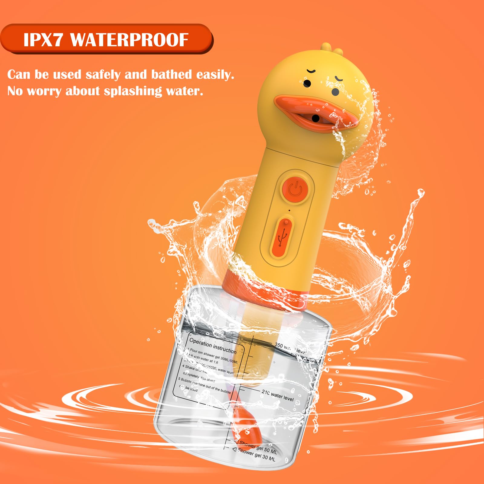 Katoggy Electric Foaming Shampoo Dispenser for Dog and Cat Bathing, Rechargeable Soap Dispenser for Pet Bathing, Bathroom, Kitchen Sink, Toilet Cleaning