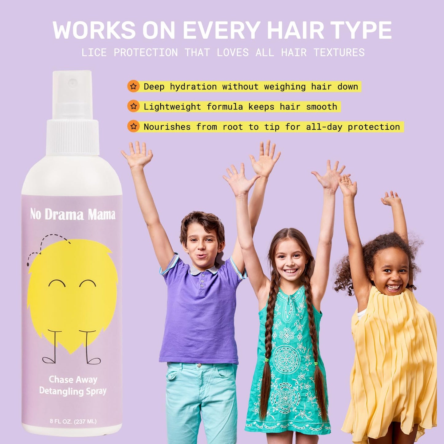 Lice Prevention Bundle – Natural Shampoo, Conditioner & Peppermint Spray for Kids & Families – Non-Toxic & Safe for All Ages
