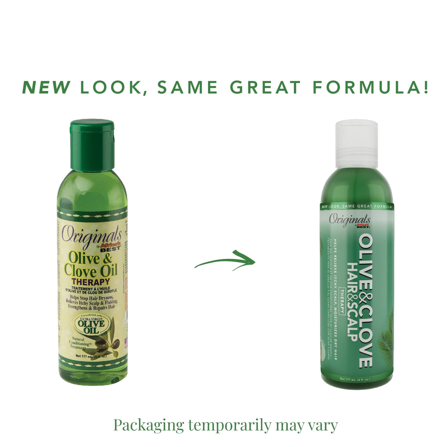Originals by Africa's Best Olive & Clove Oil Therapy, Natural Treatment That Helps Repair Dry, Weak or Brittle Hair, Scalp Dryness, Itching and Flaking, 6 oz