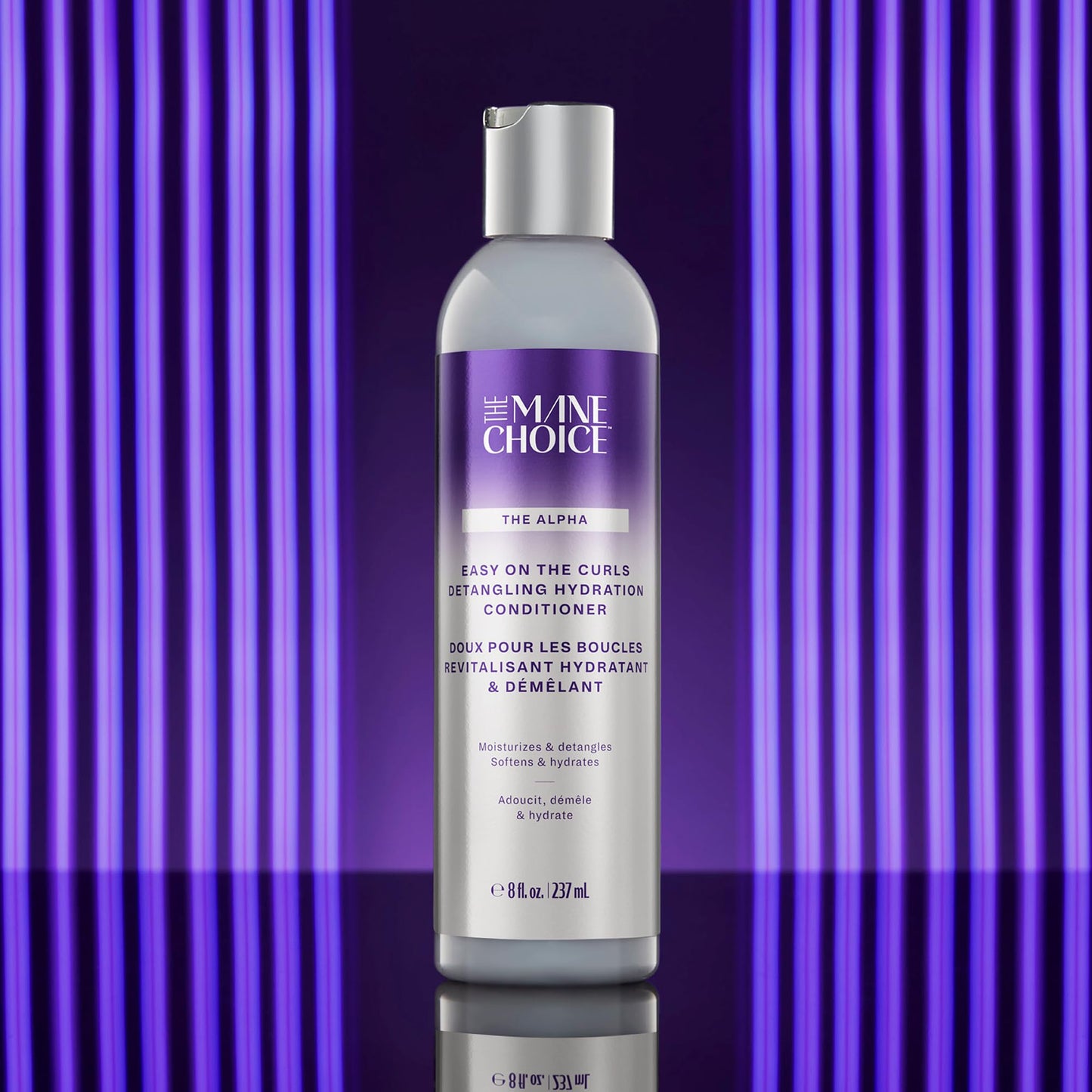 The Mane Choice The Alpha Easy On The Curls Après-shampoing hydratant pour cheveux bouclés, après-shampoing démêlant nourrissant enrichi en biotine et vitamine E, sans sulfate ni parabène, 227 g